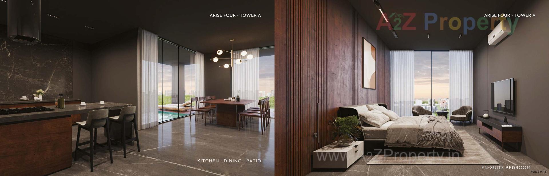 3D Elevation of real estate project Arise Four located at Vejalgam, Rajkot, Gujarat