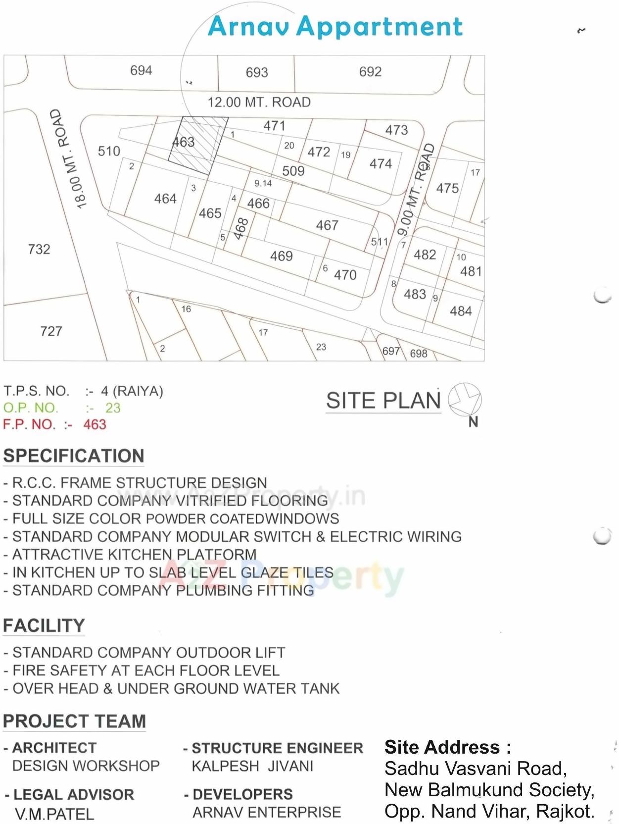  of real estate project Arnav Appartment located at Rajkot, Rajkot, Gujarat