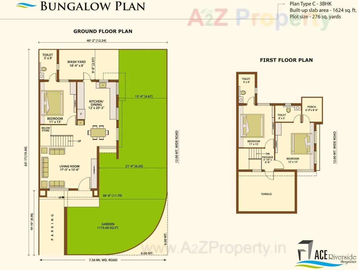 Layout of real estate project Arpl Bungalows located at Targhari, Rajkot, Gujarat