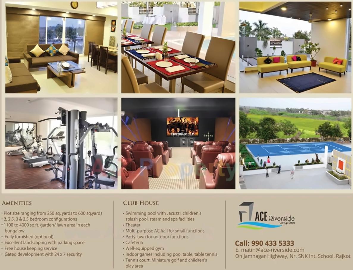 3D Elevation of real estate project Arpl Bungalows located at Targhari, Rajkot, Gujarat