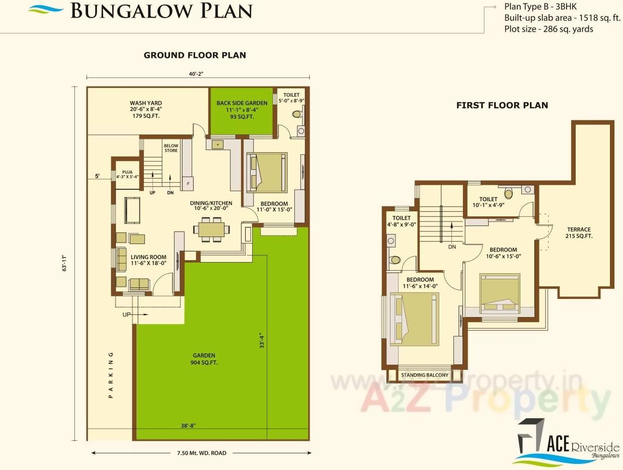 Layout of real estate project Arpl Bungalows located at Targhari, Rajkot, Gujarat