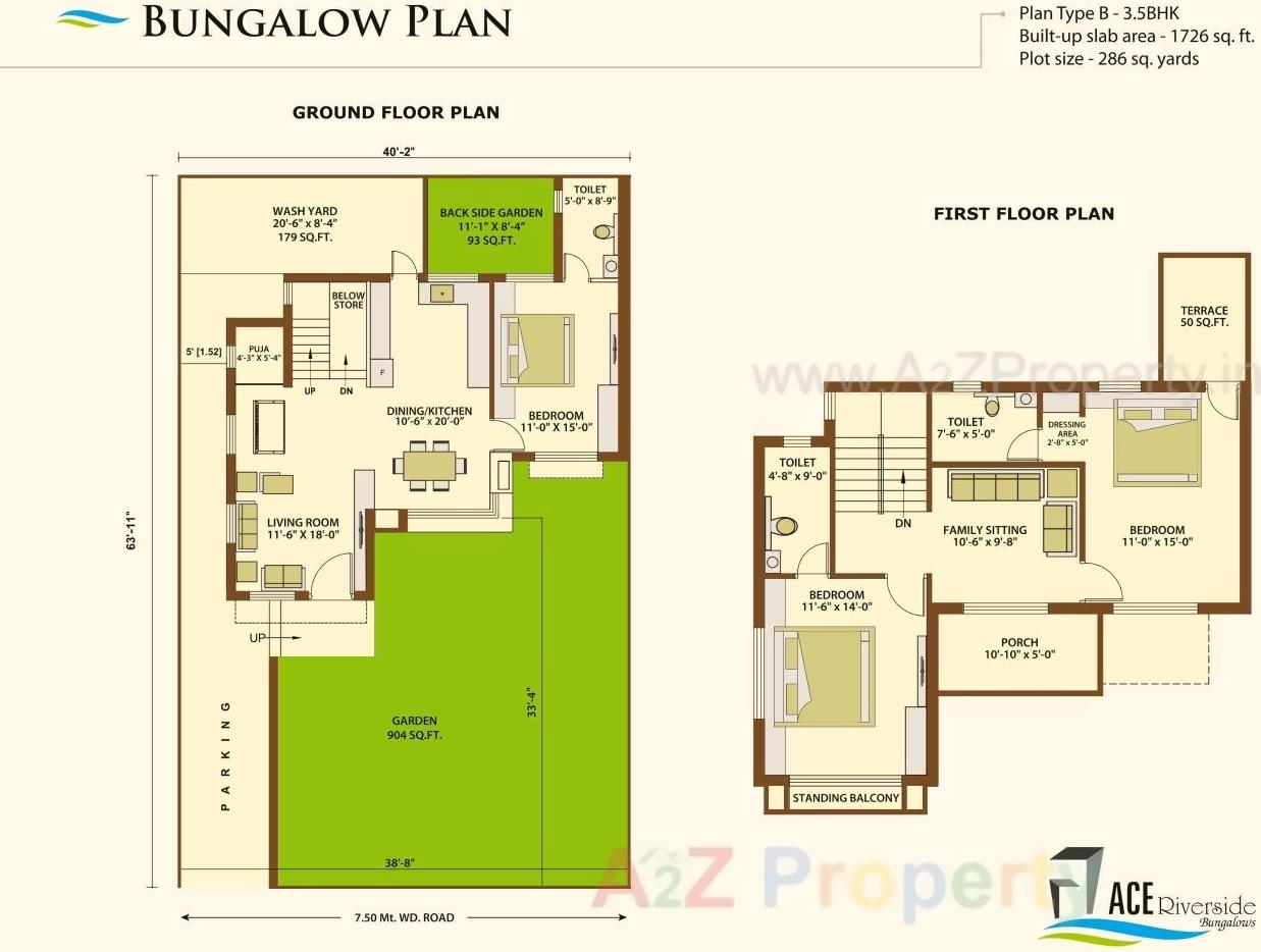 Layout of real estate project Arpl Bungalows located at Targhari, Rajkot, Gujarat