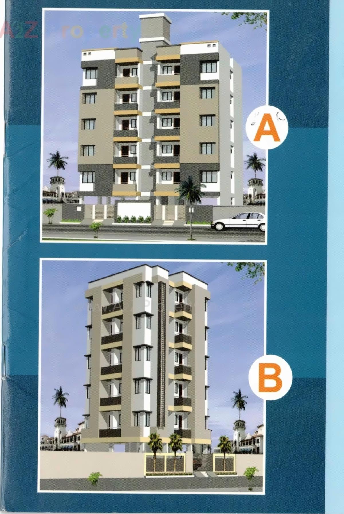 3D Elevation of real estate project Asman Avenue located at Mavdi, Rajkot, Gujarat