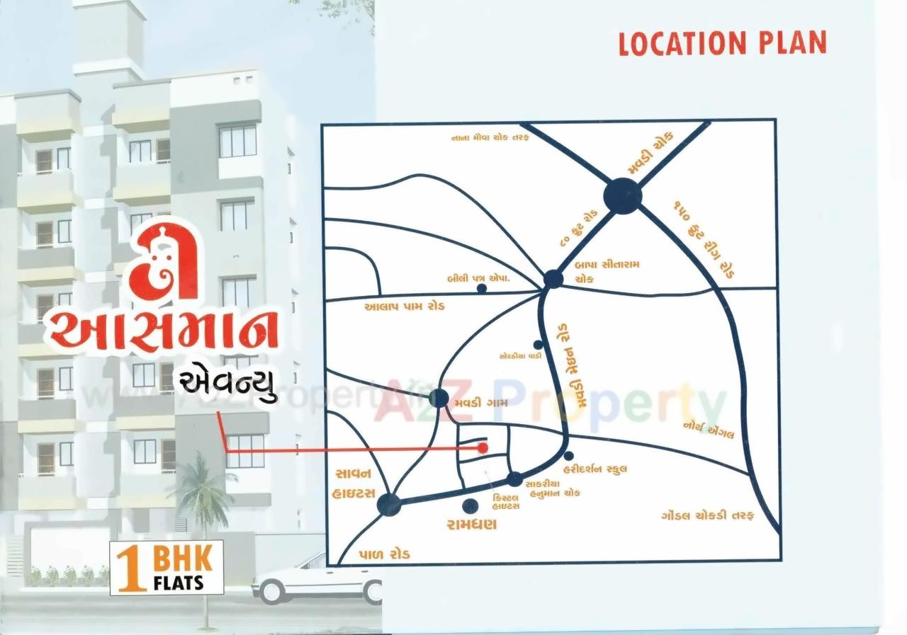  of real estate project Asman Avenue located at Mavdi, Rajkot, Gujarat