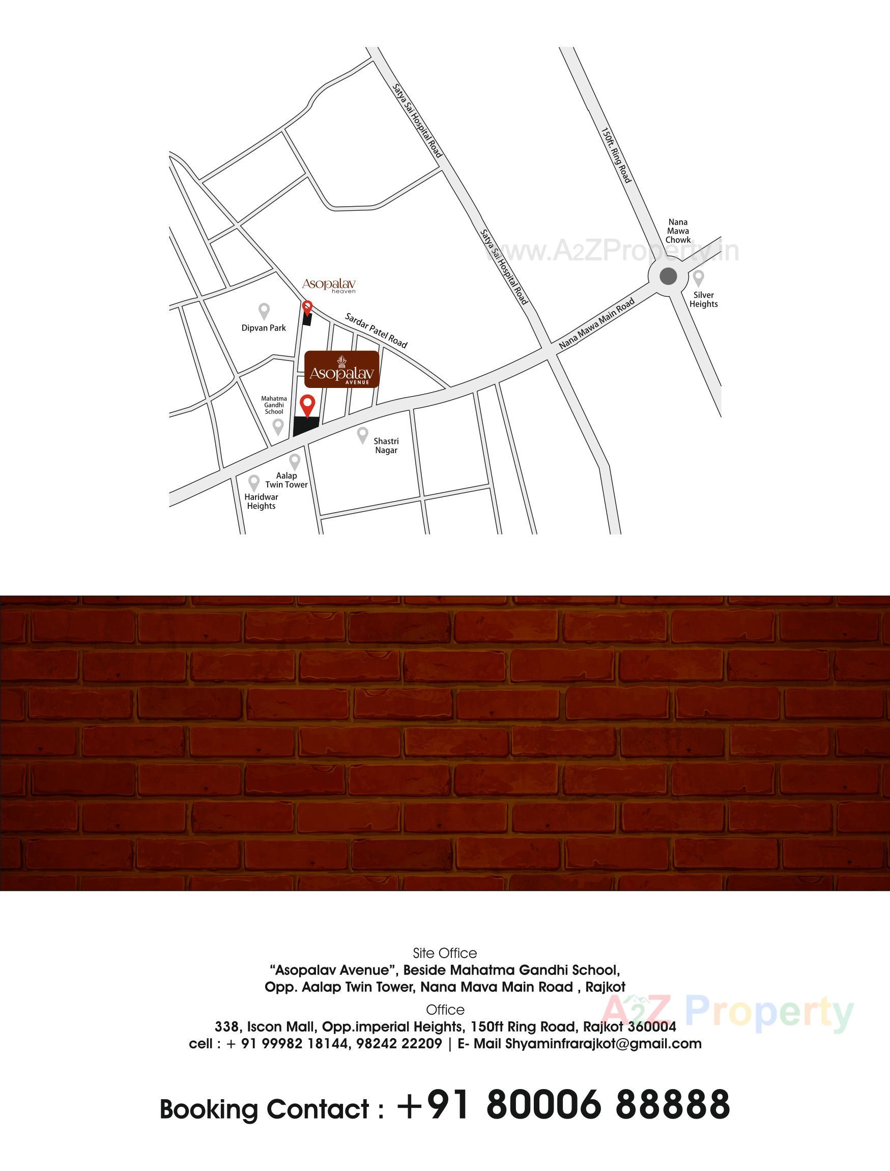  of real estate project Asopalav Avenue located at Nanamava, Rajkot, Gujarat