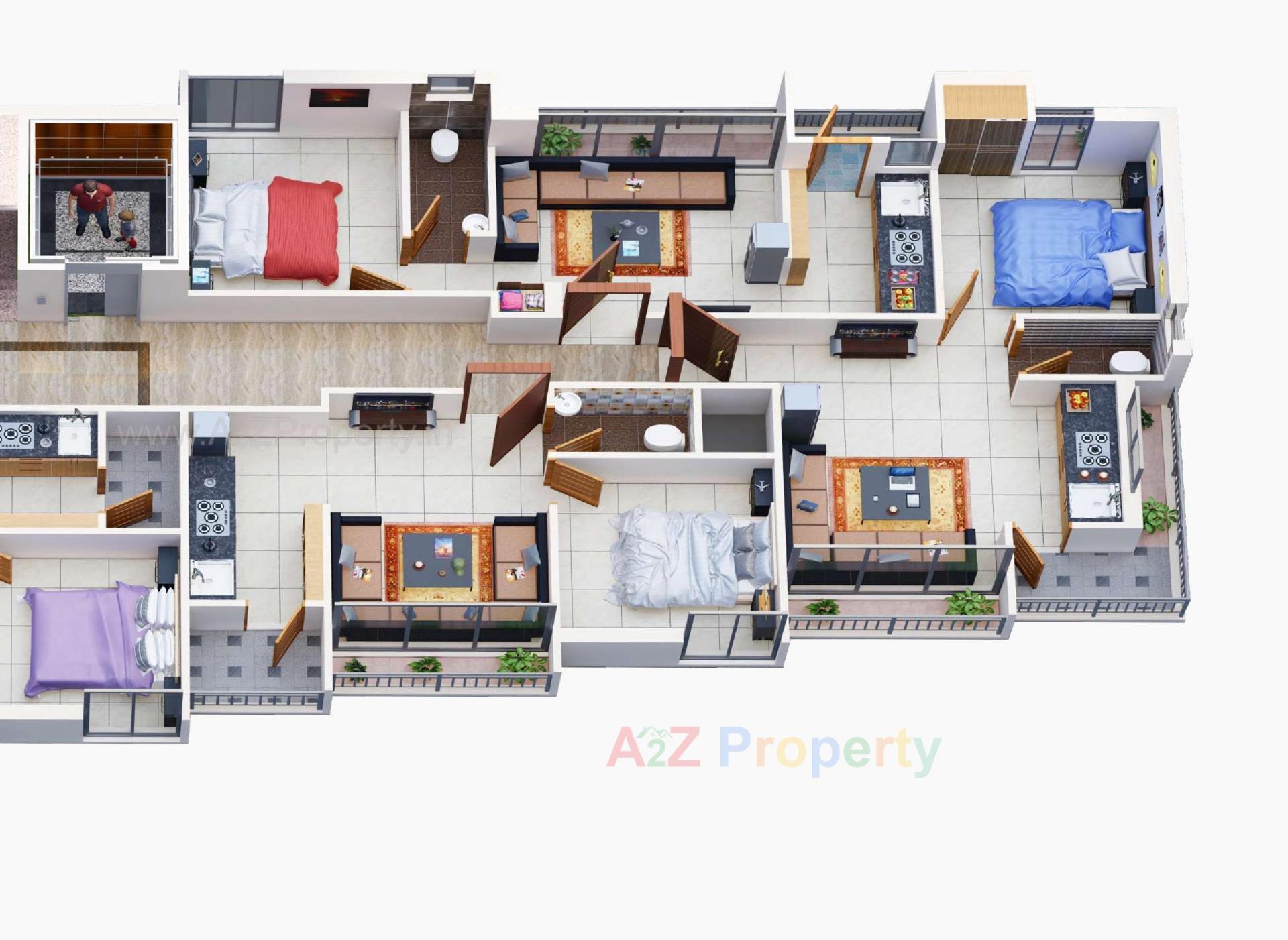 Layout of real estate project Asopalav Avenue located at Kothariya, Rajkot, Gujarat