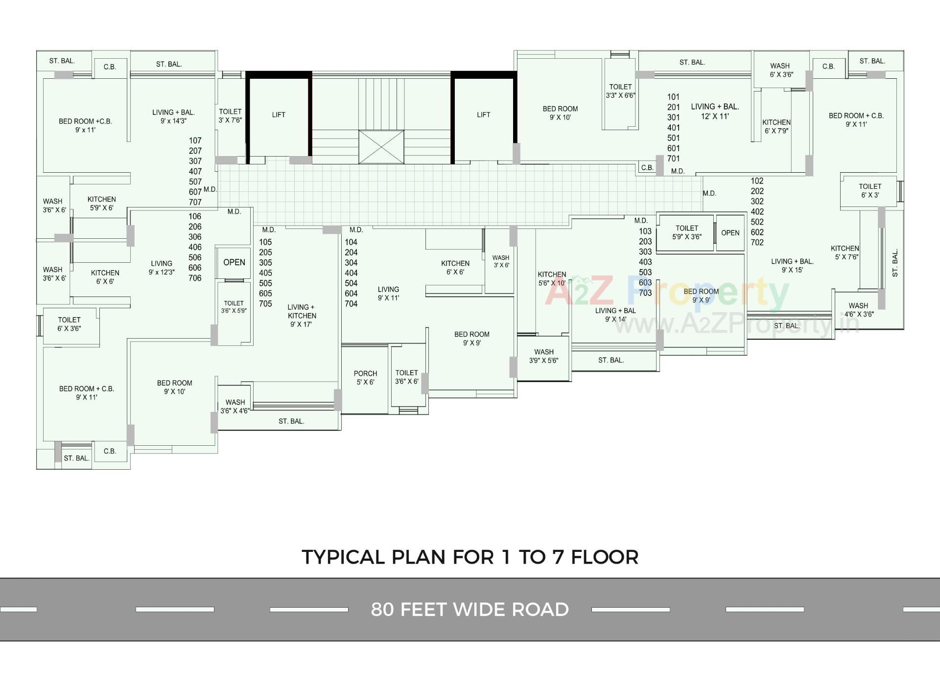 Layout of real estate project Asopalav Avenue located at Kothariya, Rajkot, Gujarat
