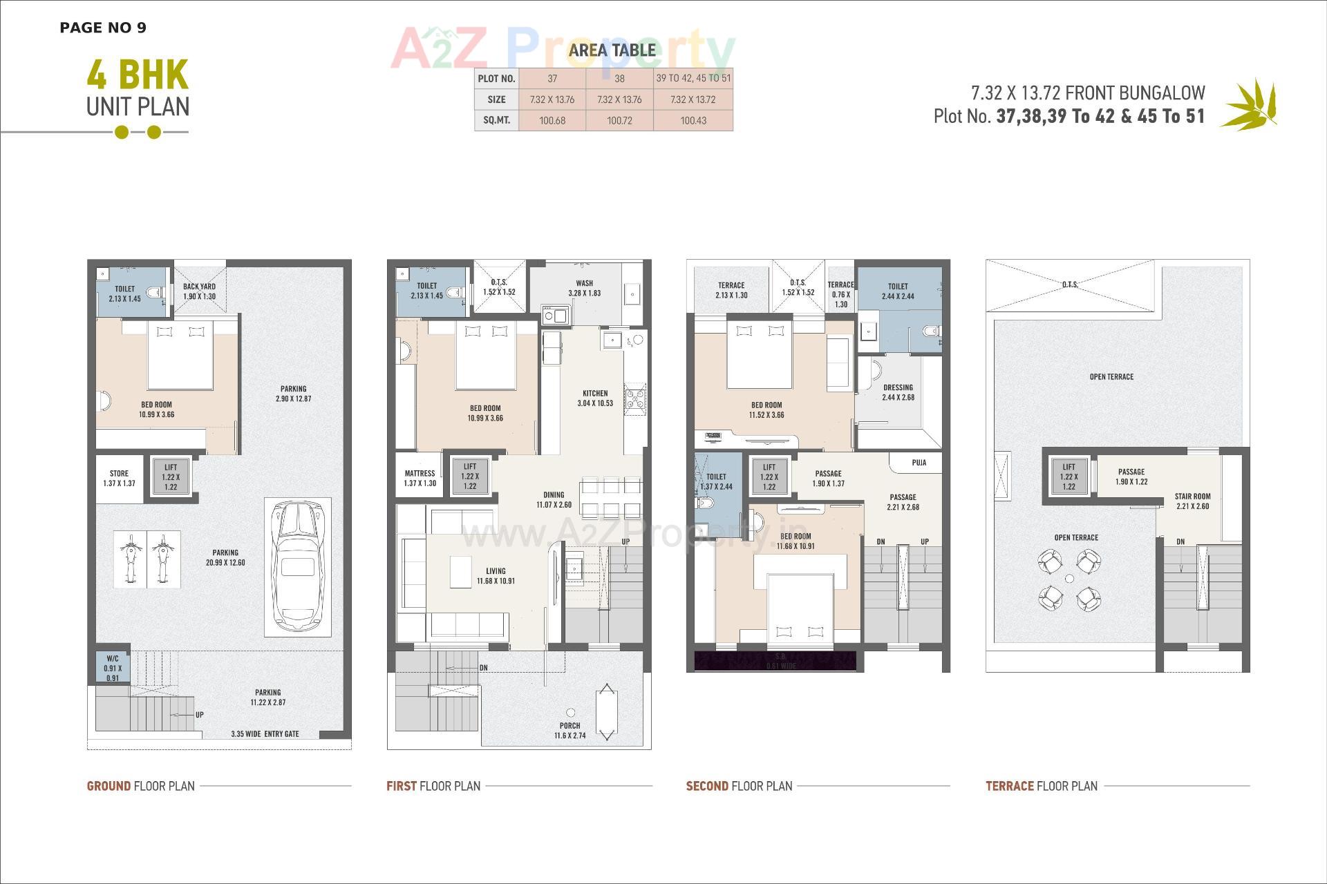 Layout of real estate project Asopalav Bungalows located at Vavdi, Rajkot, Gujarat