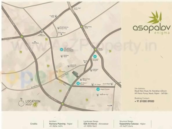  of real estate project Asopalav Enigma located at Mavdi, Rajkot, Gujarat