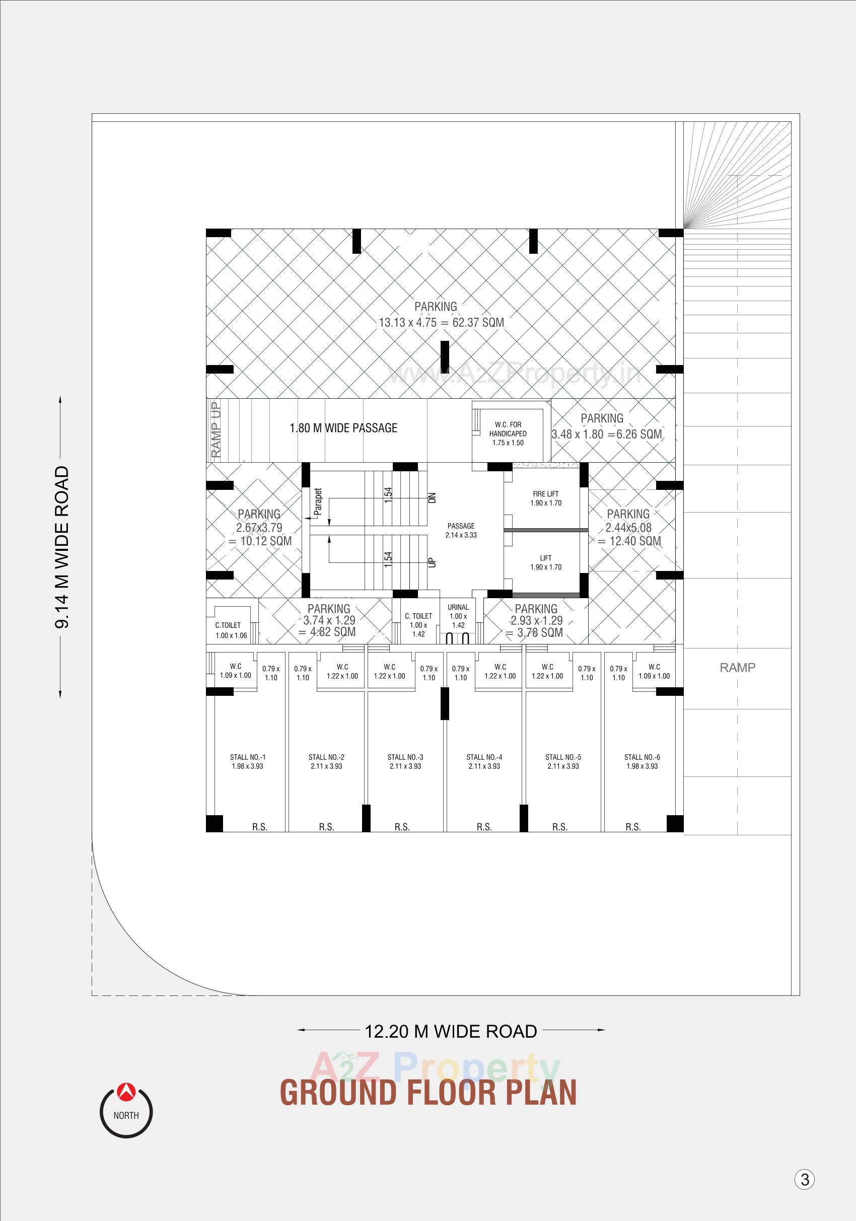 Layout of real estate project Asopalav Green located at Ghanteshwar, Rajkot, Gujarat