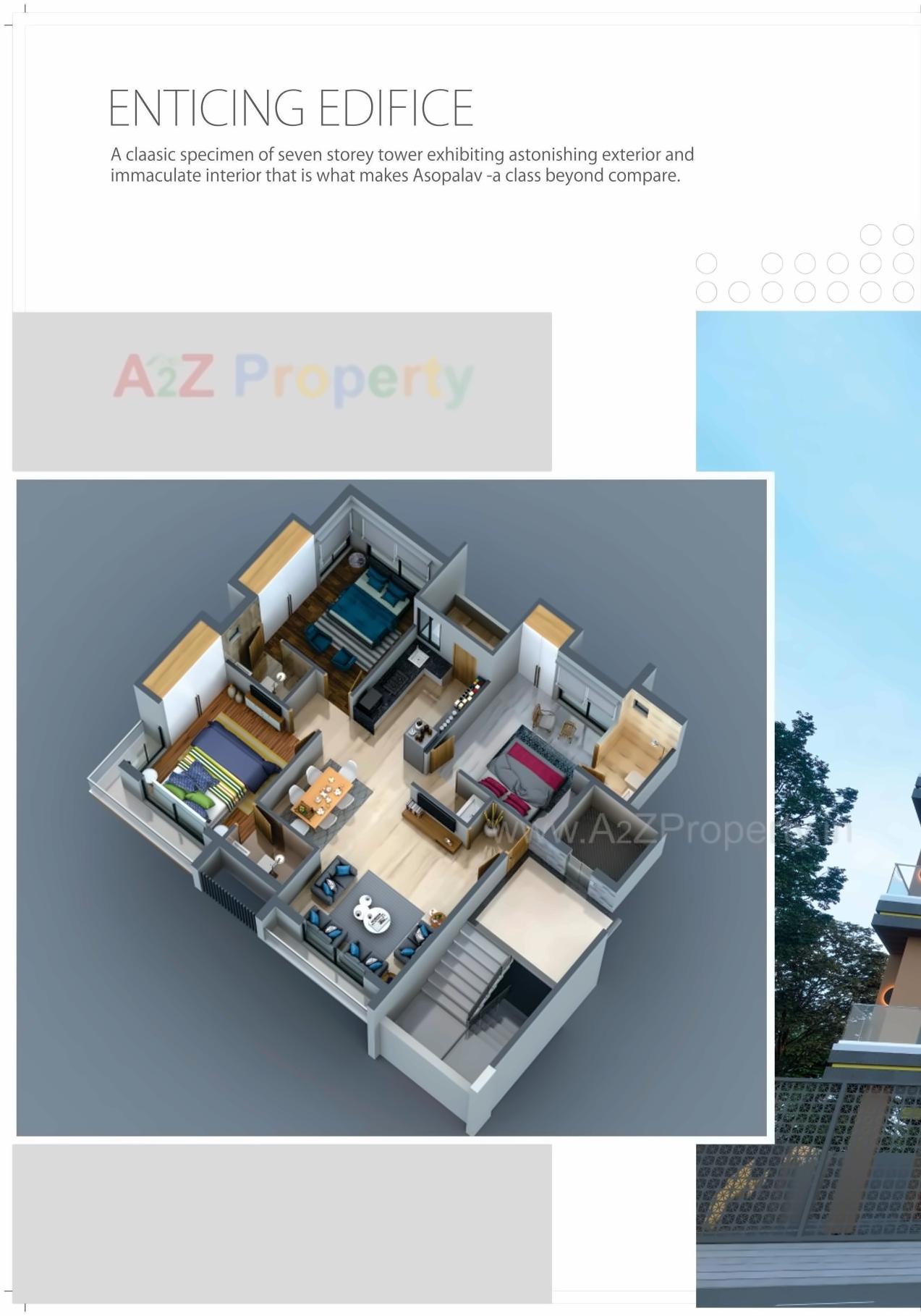 Layout of real estate project Asopalav Heaven located at Nanamava, Rajkot, Gujarat