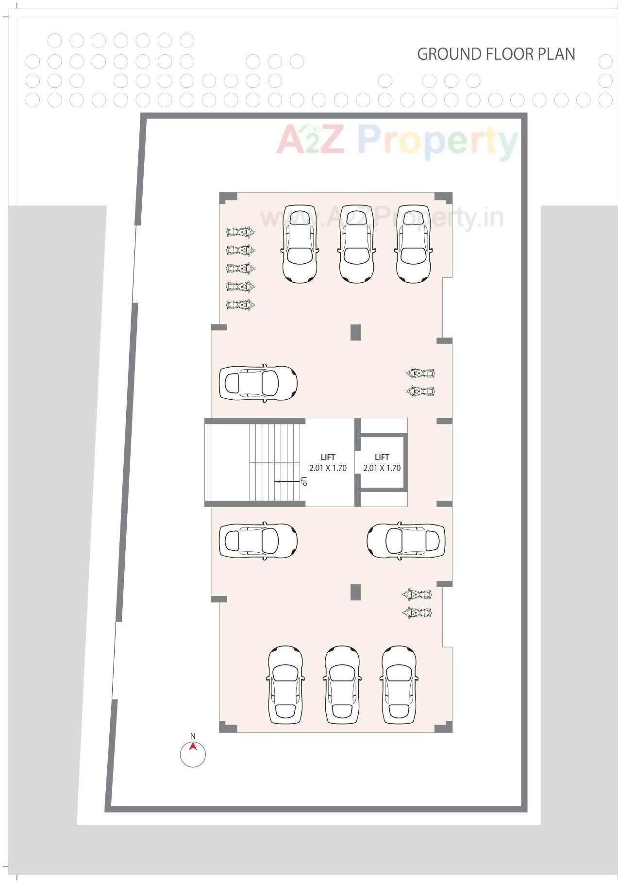 Layout of real estate project Asopalav Heaven located at Nanamava, Rajkot, Gujarat