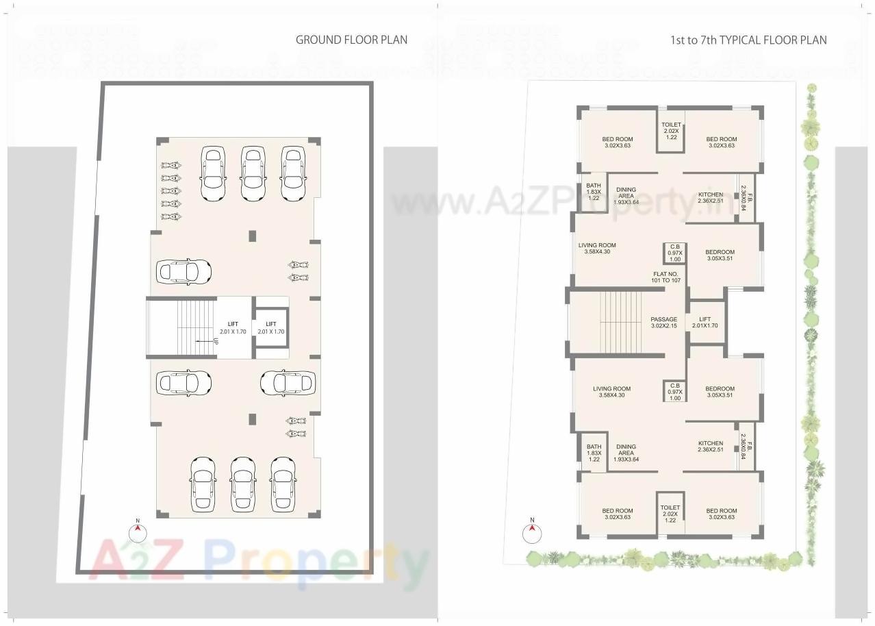 Layout of real estate project Asopalav Heaven located at Nanamava, Rajkot, Gujarat