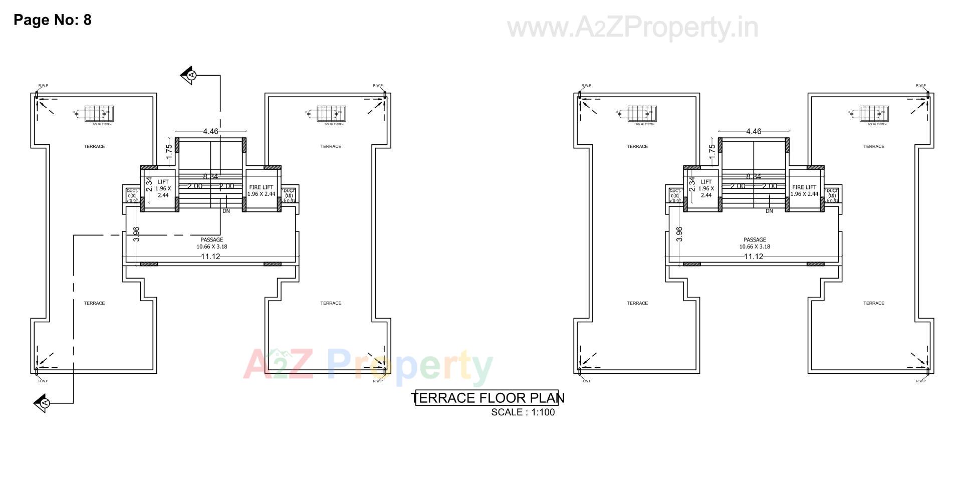 Layout of real estate project Asopalav Height located at Vavdi, Rajkot, Gujarat