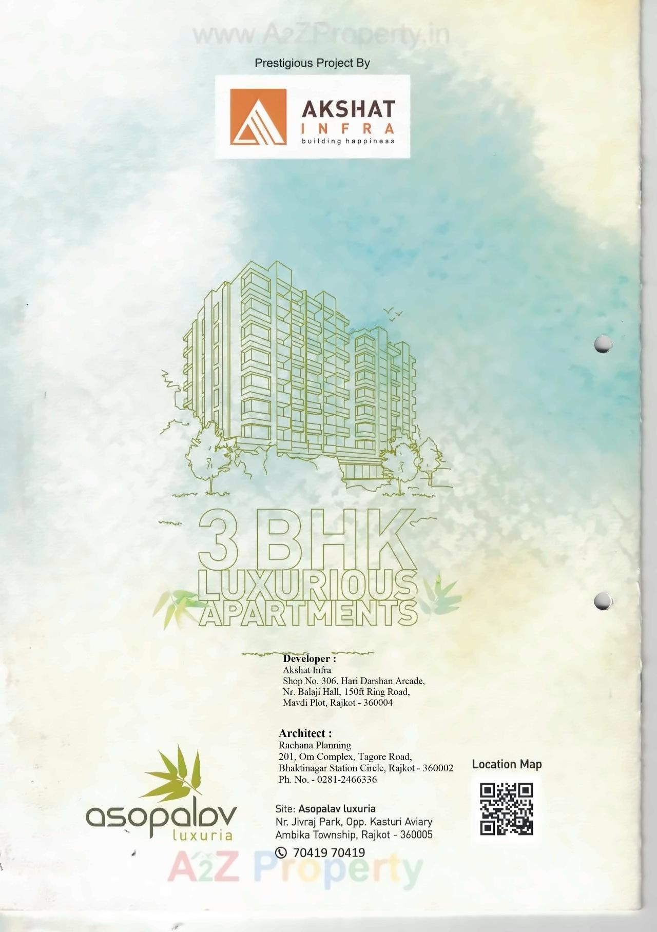  of real estate project Asopalav Luxuria located at Mavdi, Rajkot, Gujarat