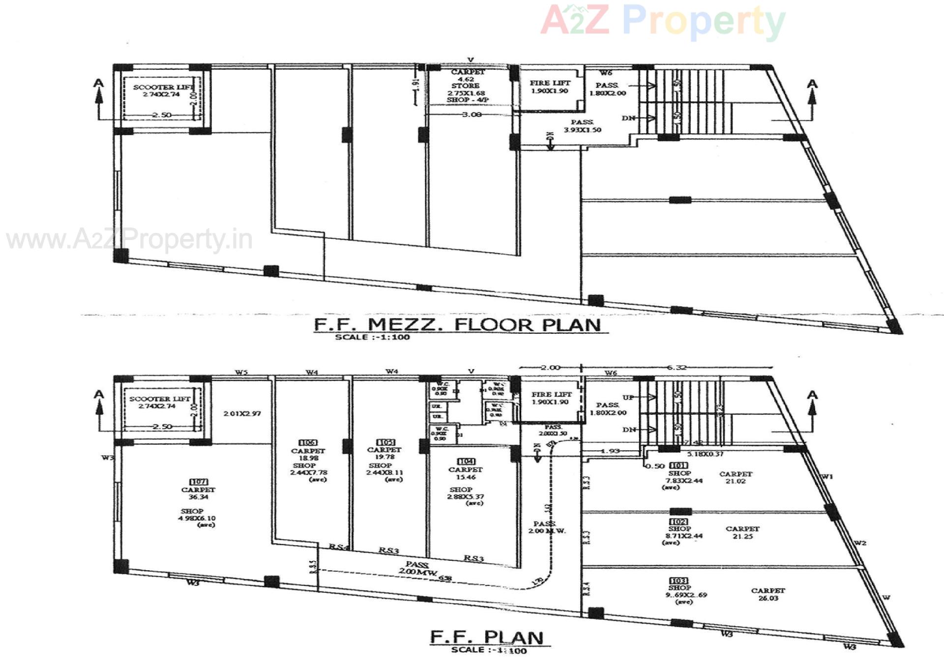 Layout of real estate project Asopalav Prime located at Mavdi, Rajkot, Gujarat