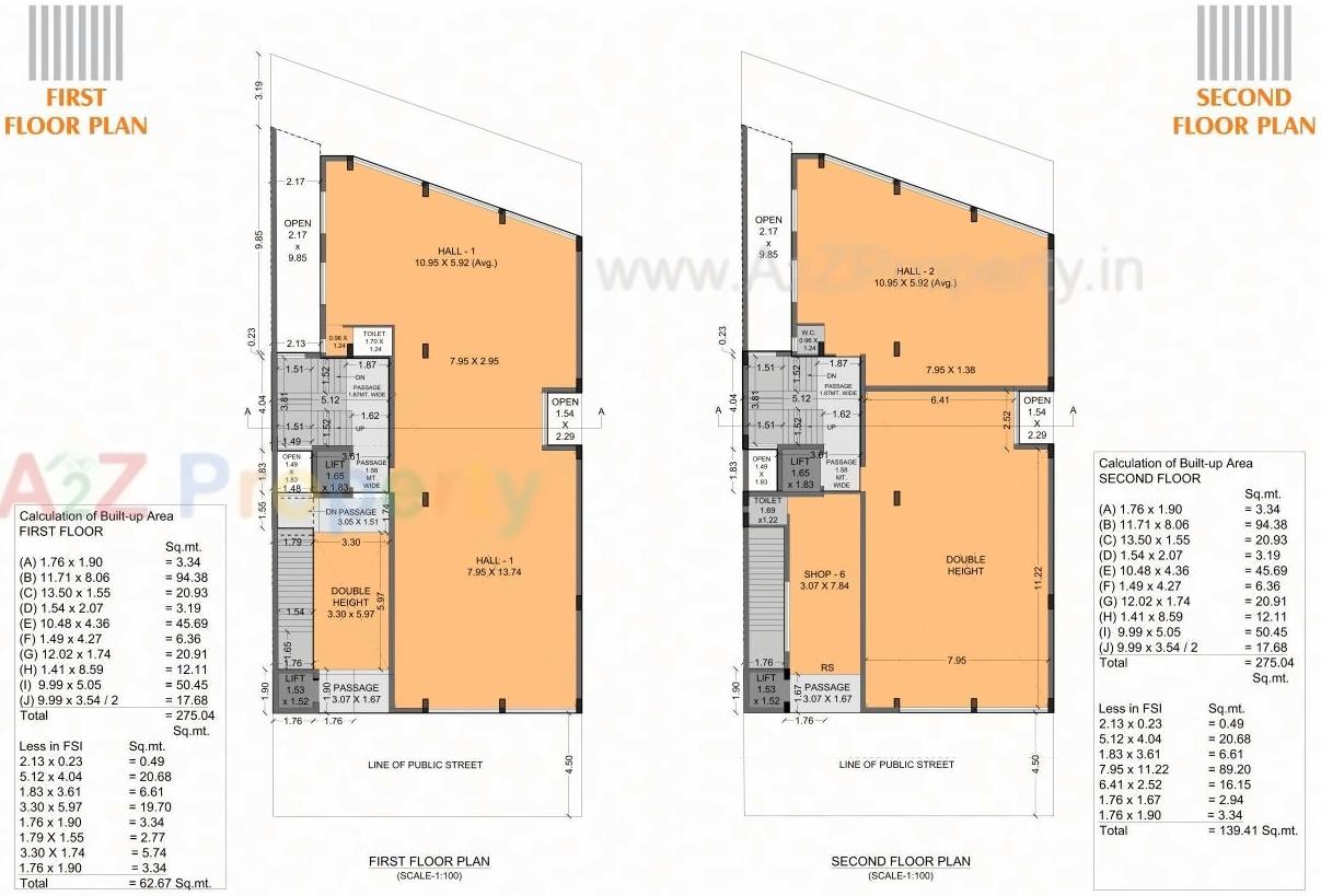Layout of real estate project Astron Business Hub located at Rajkot, Rajkot, Gujarat