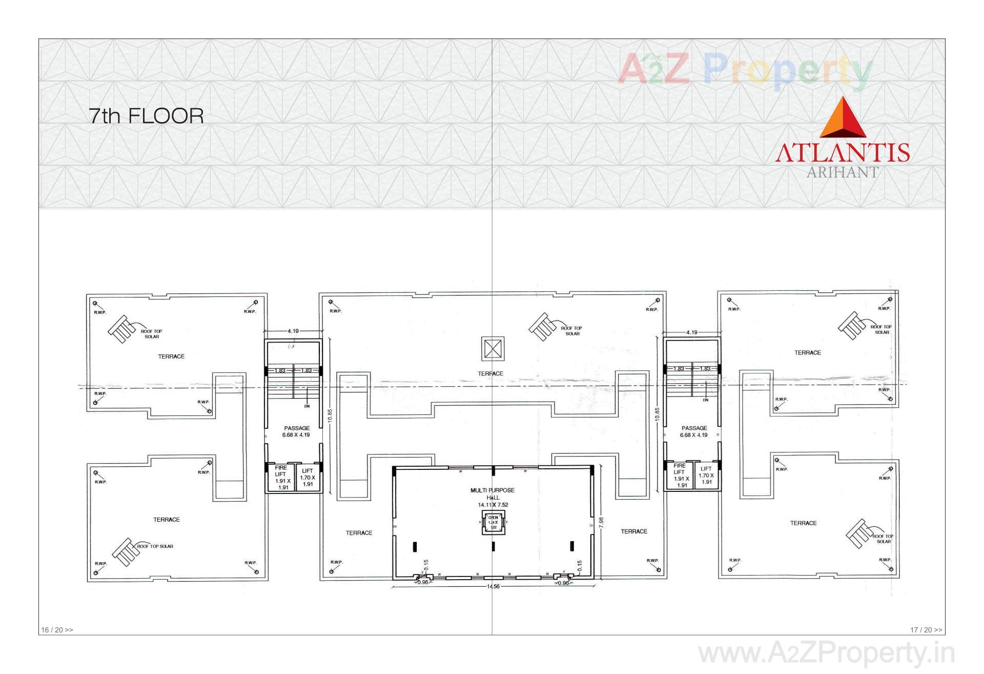 Layout of real estate project Atlantis Arihant located at Raiya, Rajkot, Gujarat