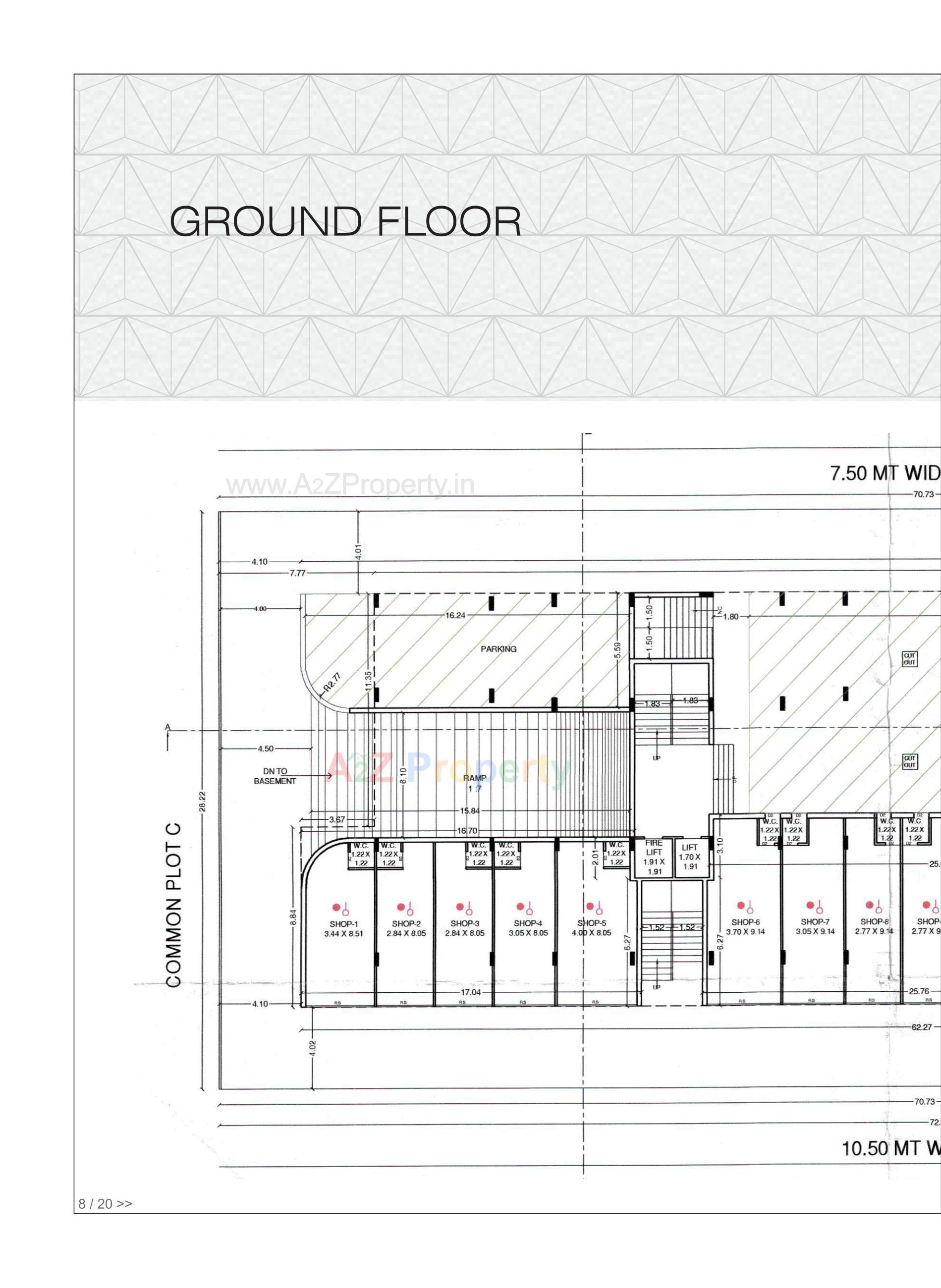 Layout of real estate project Atlantis Arihant located at Raiya, Rajkot, Gujarat
