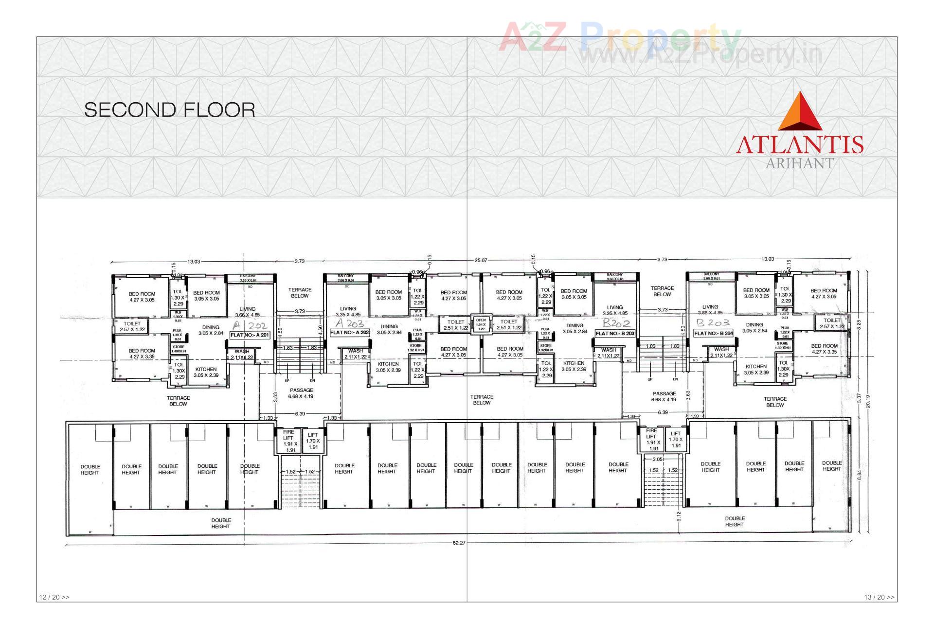 Layout of real estate project Atlantis Arihant located at Raiya, Rajkot, Gujarat
