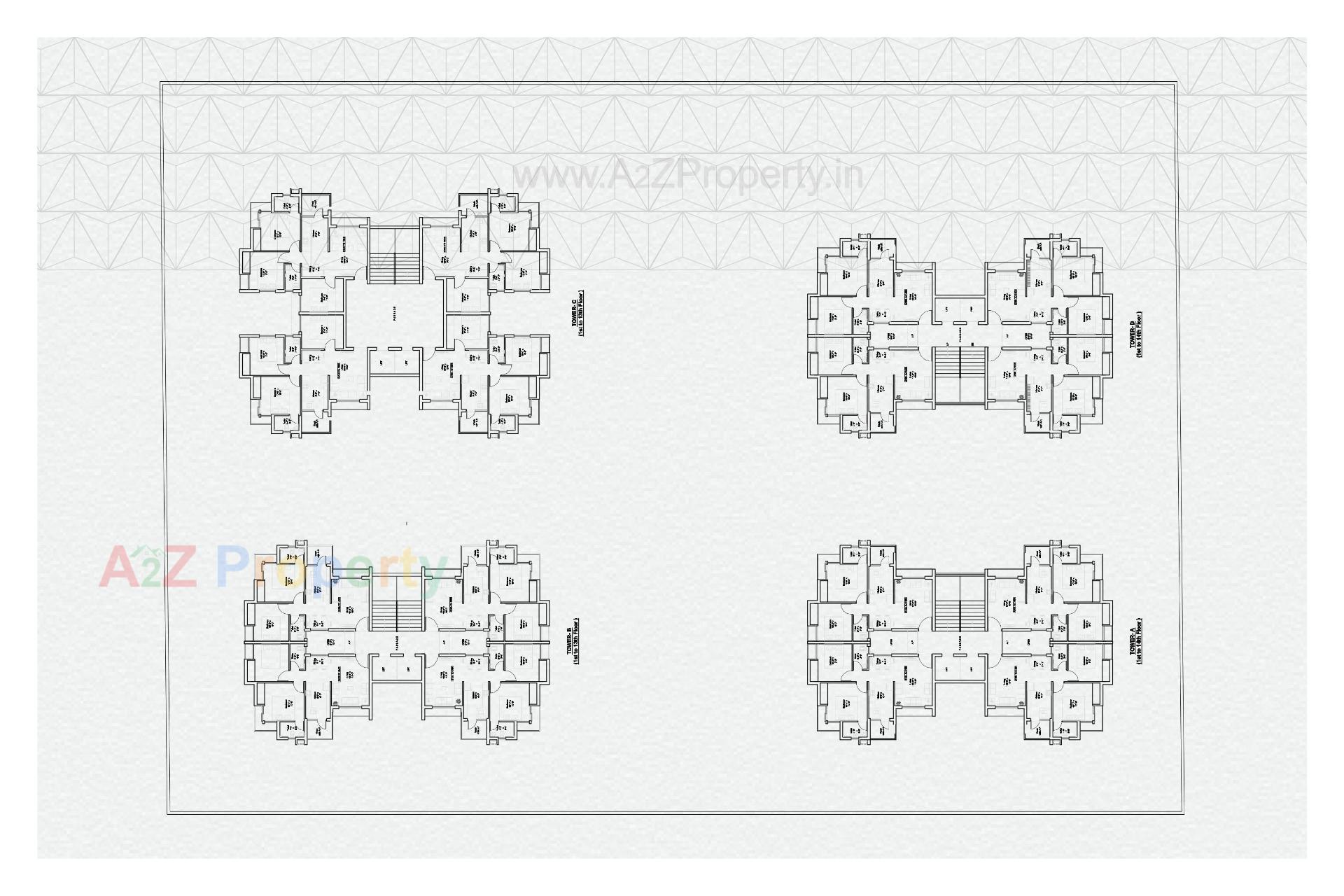 Layout of real estate project Atlantis Heights Ii located at Rajkot, Rajkot, Gujarat