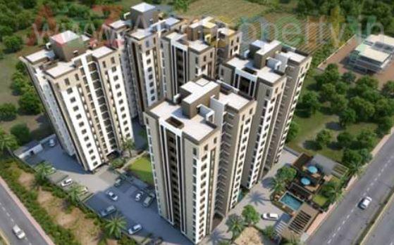 3D Elevation of real estate project Atlantis Heights located at Kangashiyali, Rajkot, Gujarat