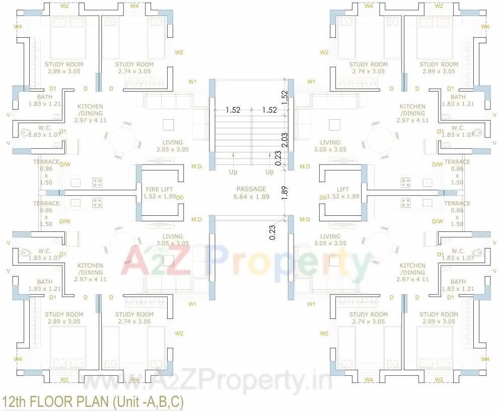 Layout of real estate project Atlantis Heights located at Kangashiyali, Rajkot, Gujarat