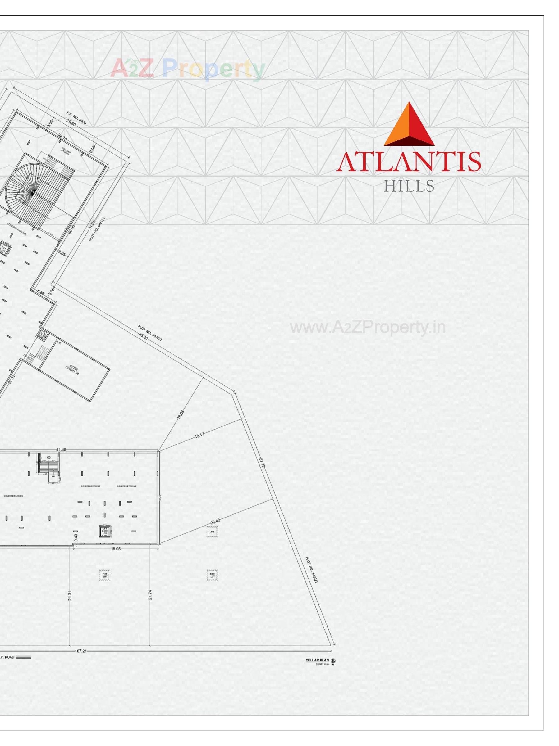 Layout of real estate project Atlantis Hills located at Raiya, Rajkot, Gujarat