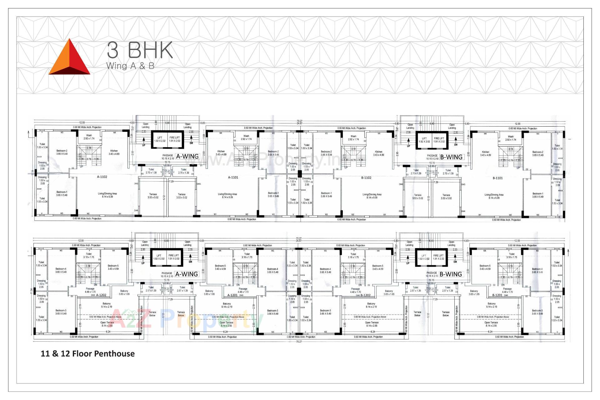 Layout of real estate project Atlantis Sky Villas located at Kankot, Rajkot, Gujarat