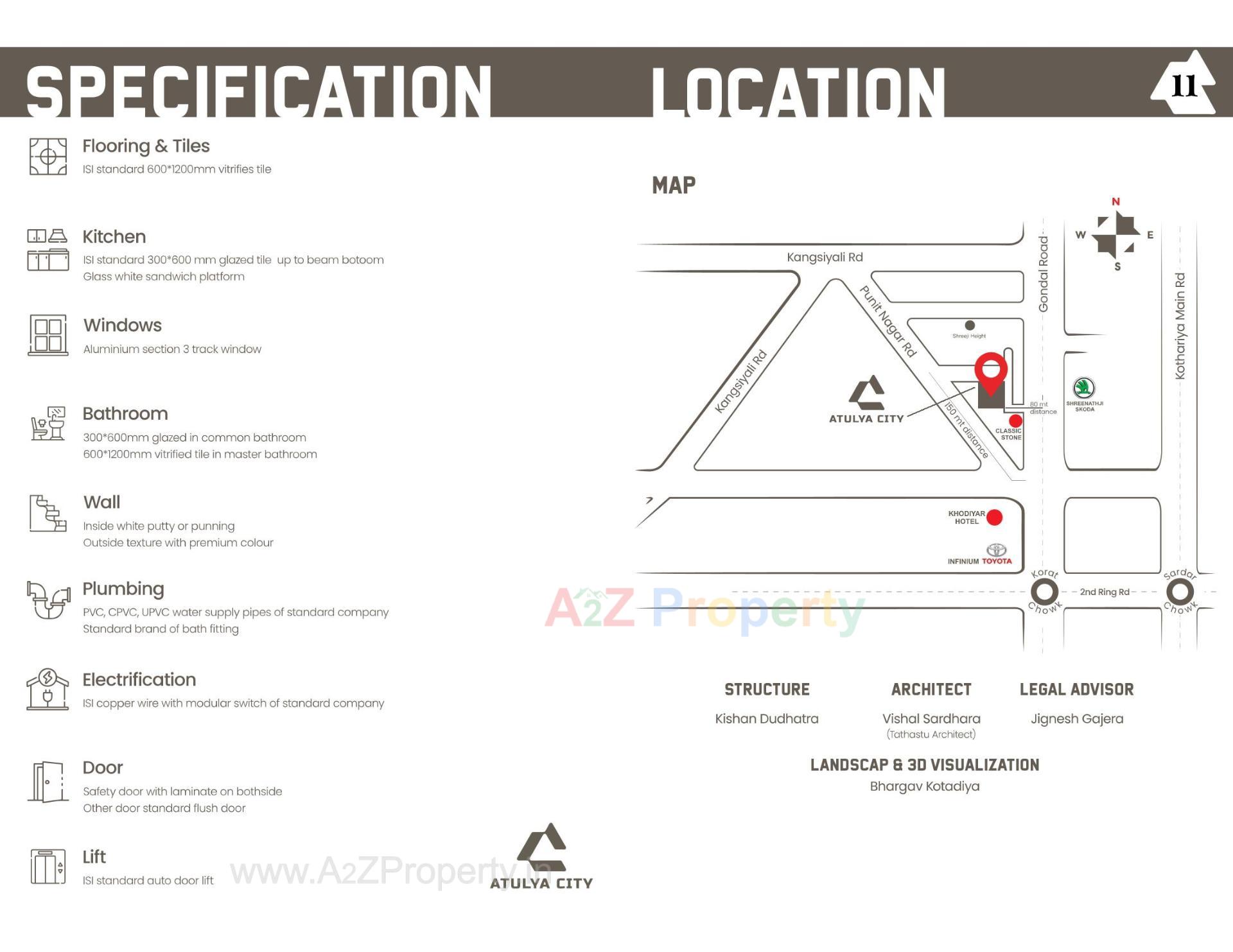  of real estate project Atulya City located at Kangshiyali, Rajkot, Gujarat