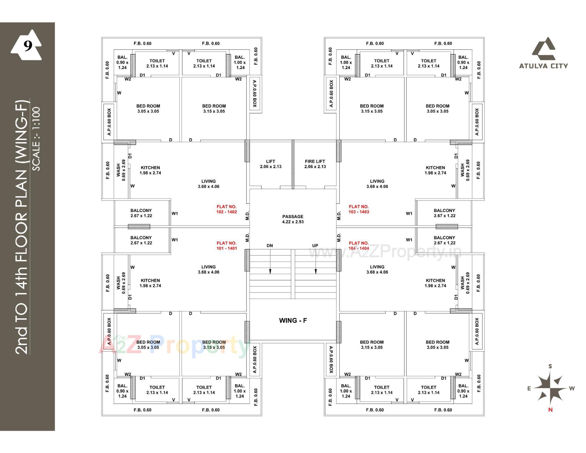 Layout of real estate project Atulya City located at Kangshiyali, Rajkot, Gujarat