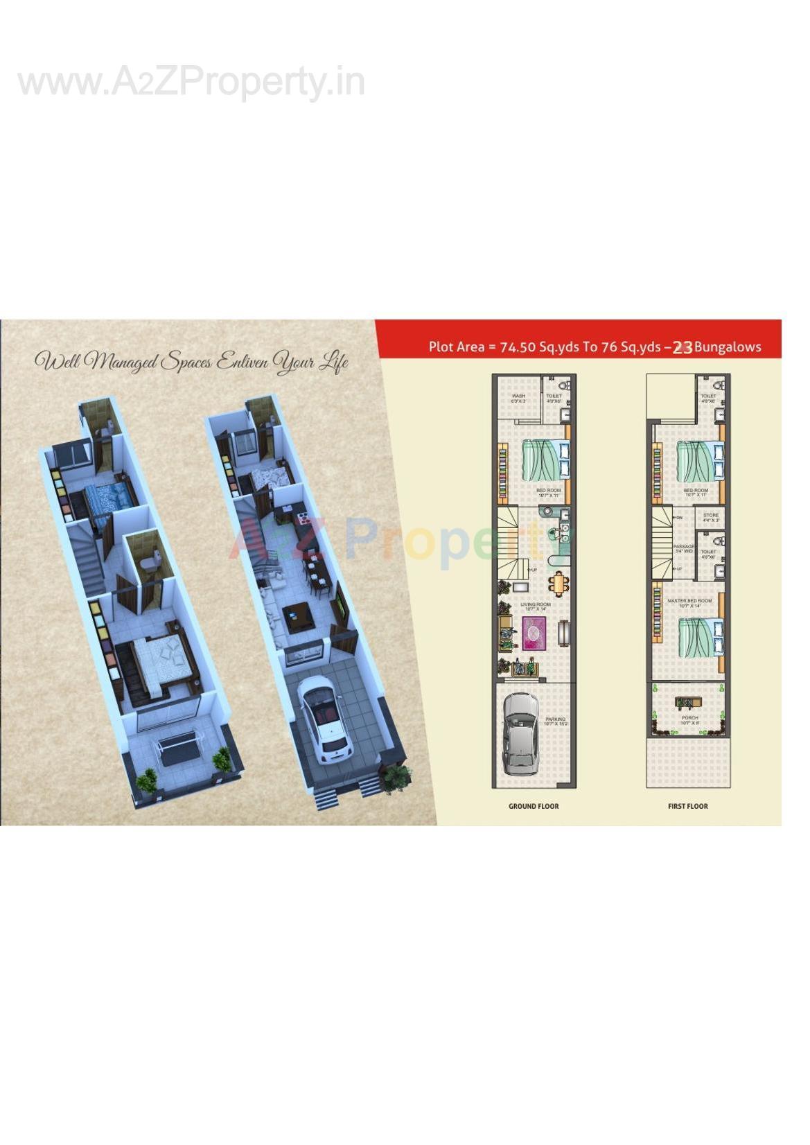 Layout of real estate project Atulya Residency located at Rajkot, Rajkot, Gujarat