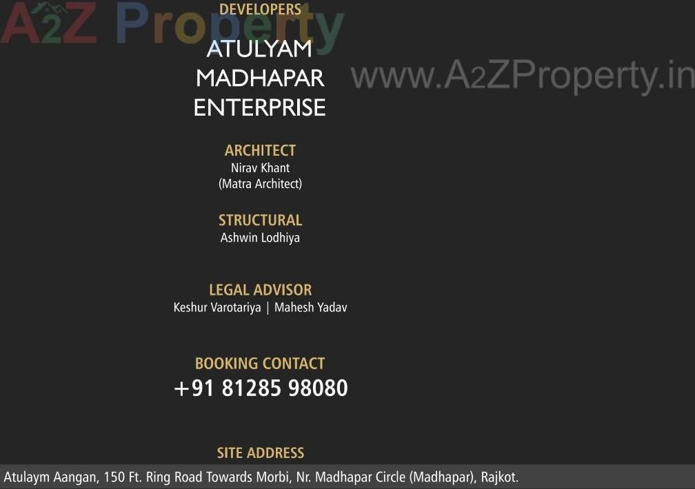  of real estate project Atulyam Aangan located at Madhapar, Rajkot, Gujarat