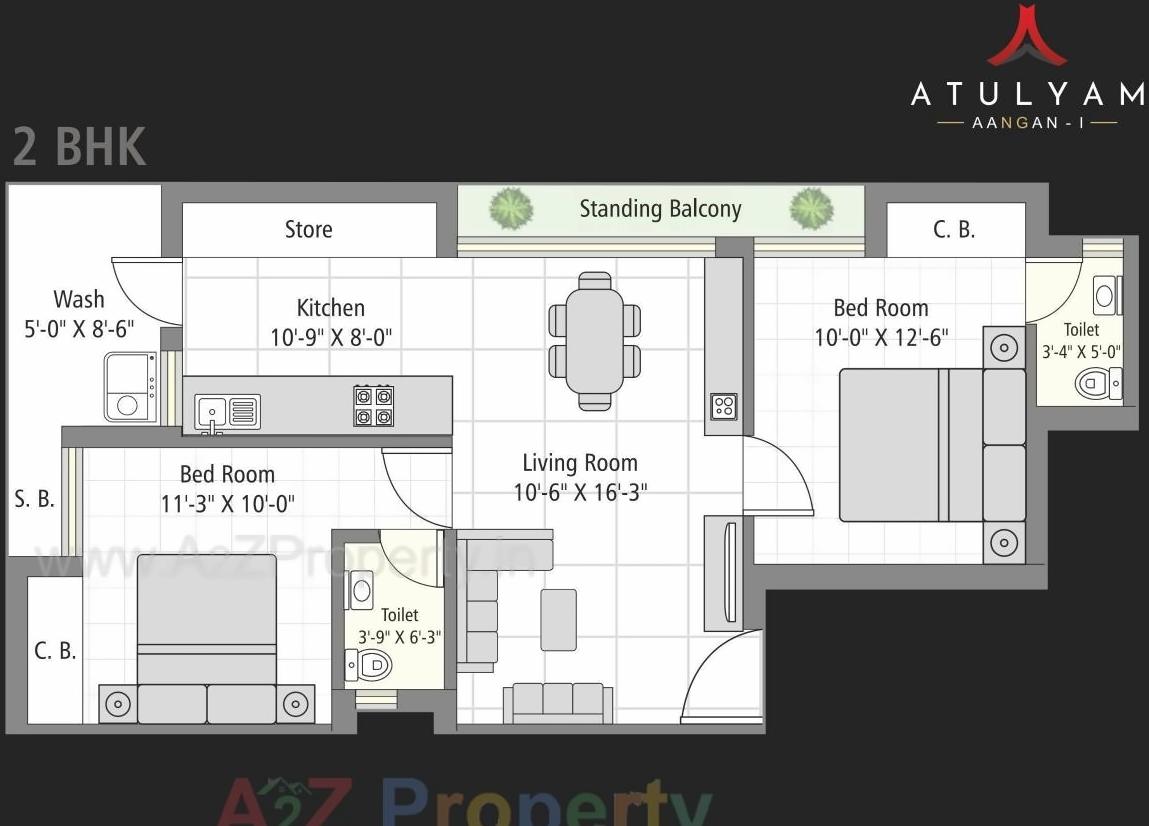 Layout of real estate project Atulyam Aangan located at Madhapar, Rajkot, Gujarat