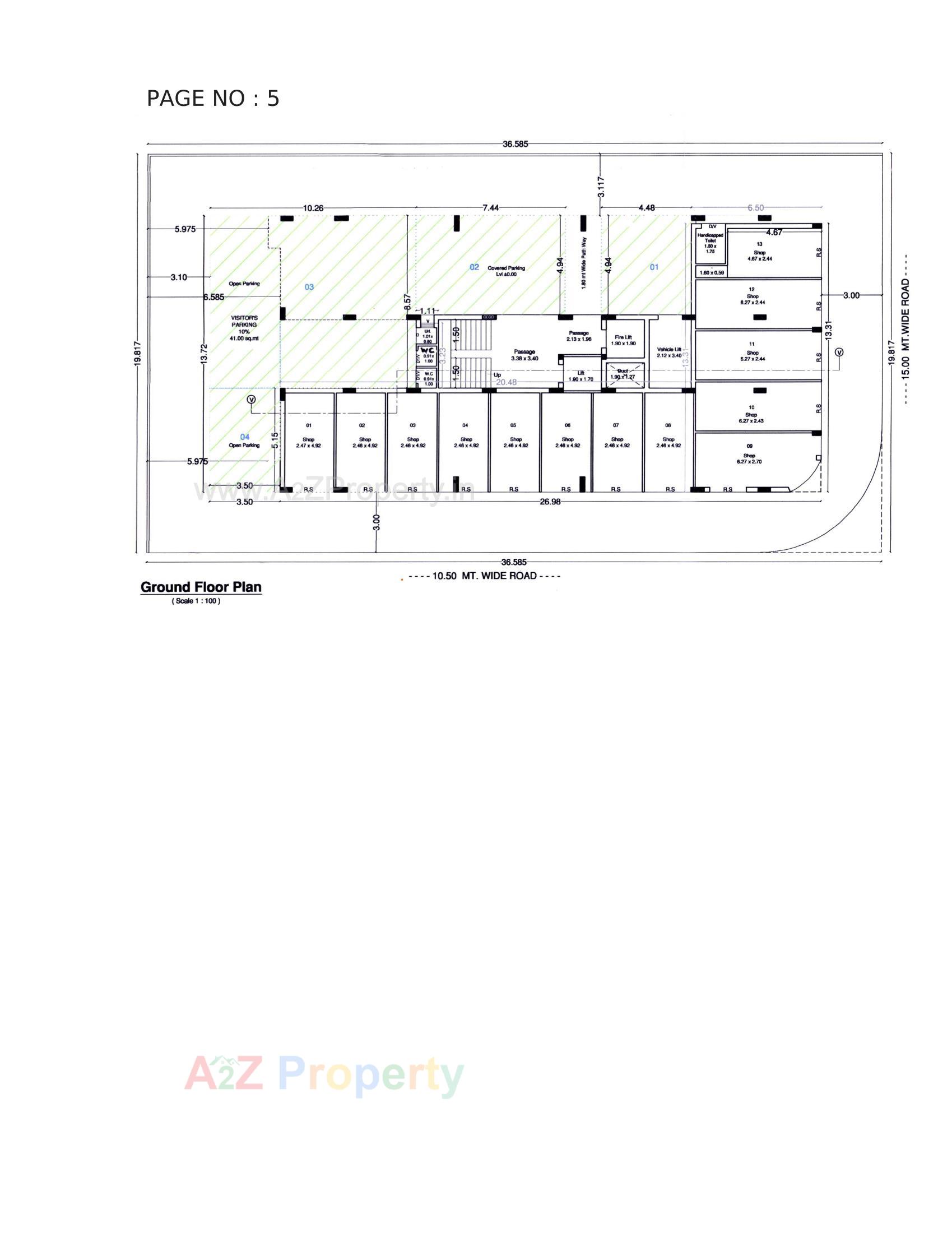 Layout of real estate project Atulyam Aspire located at Rajkot, Rajkot, Gujarat
