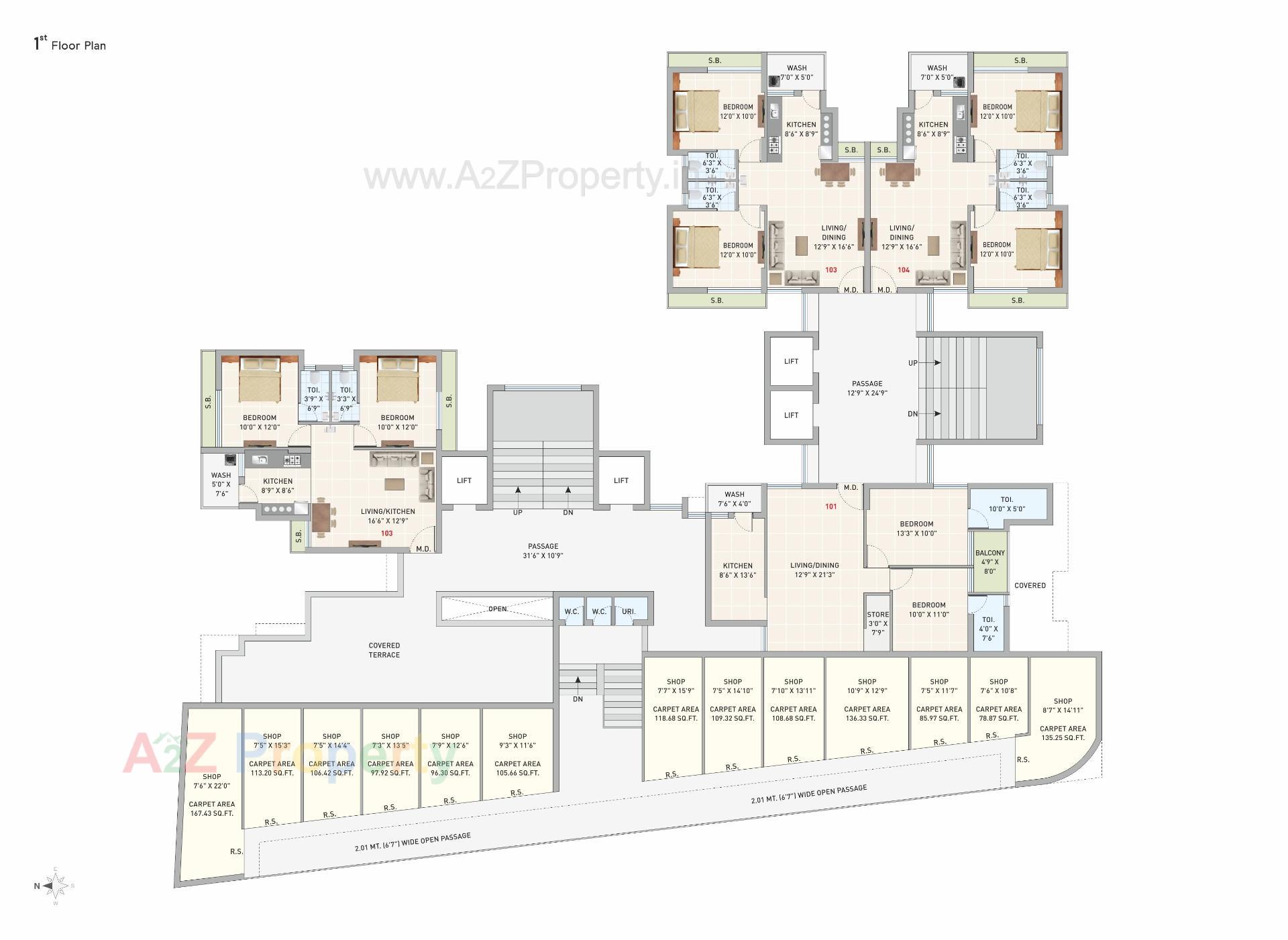 Layout of real estate project Atulyam Aura located at Rajkot, Rajkot, Gujarat