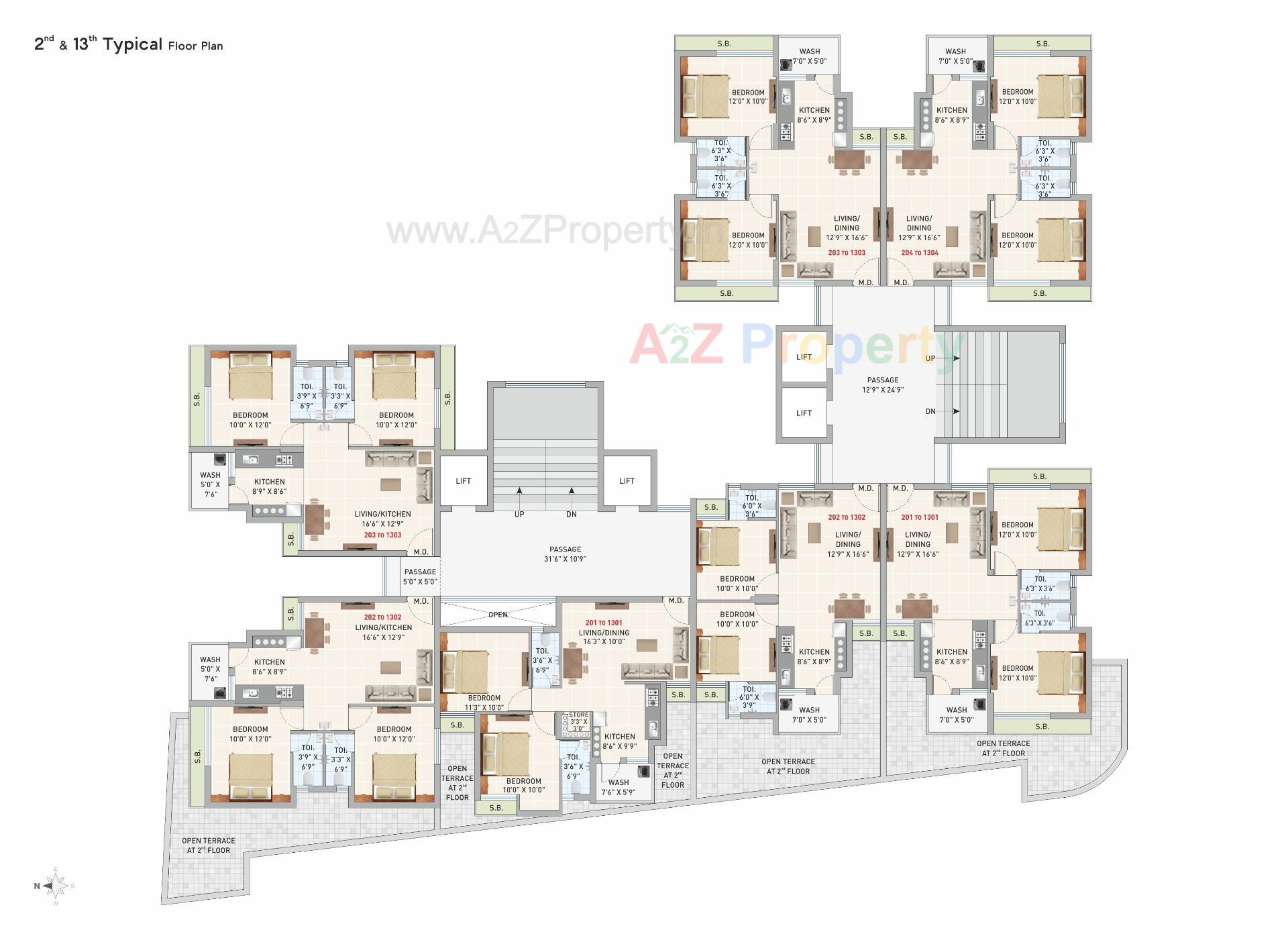 Layout of real estate project Atulyam Aura located at Rajkot, Rajkot, Gujarat