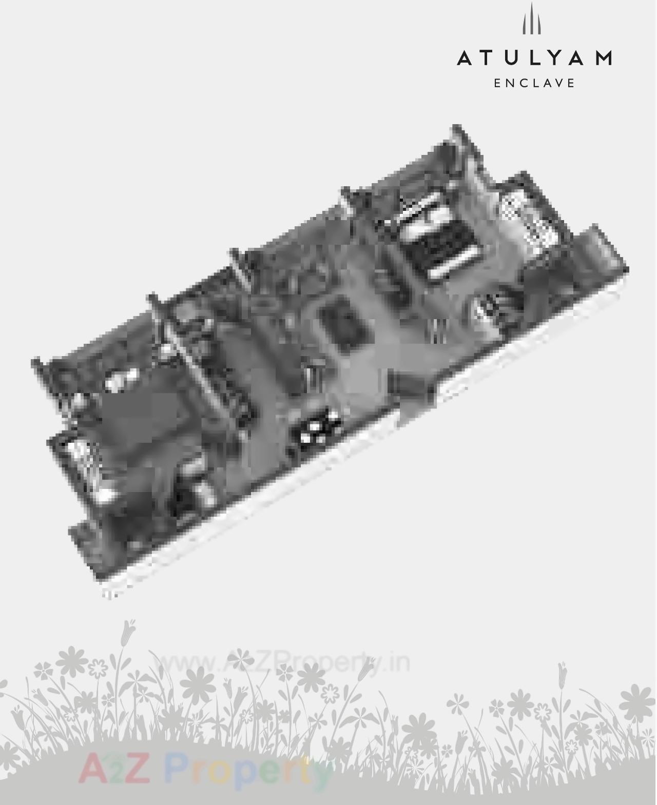 Layout of real estate project Atulyam Enclave located at Raiya, Rajkot, Gujarat