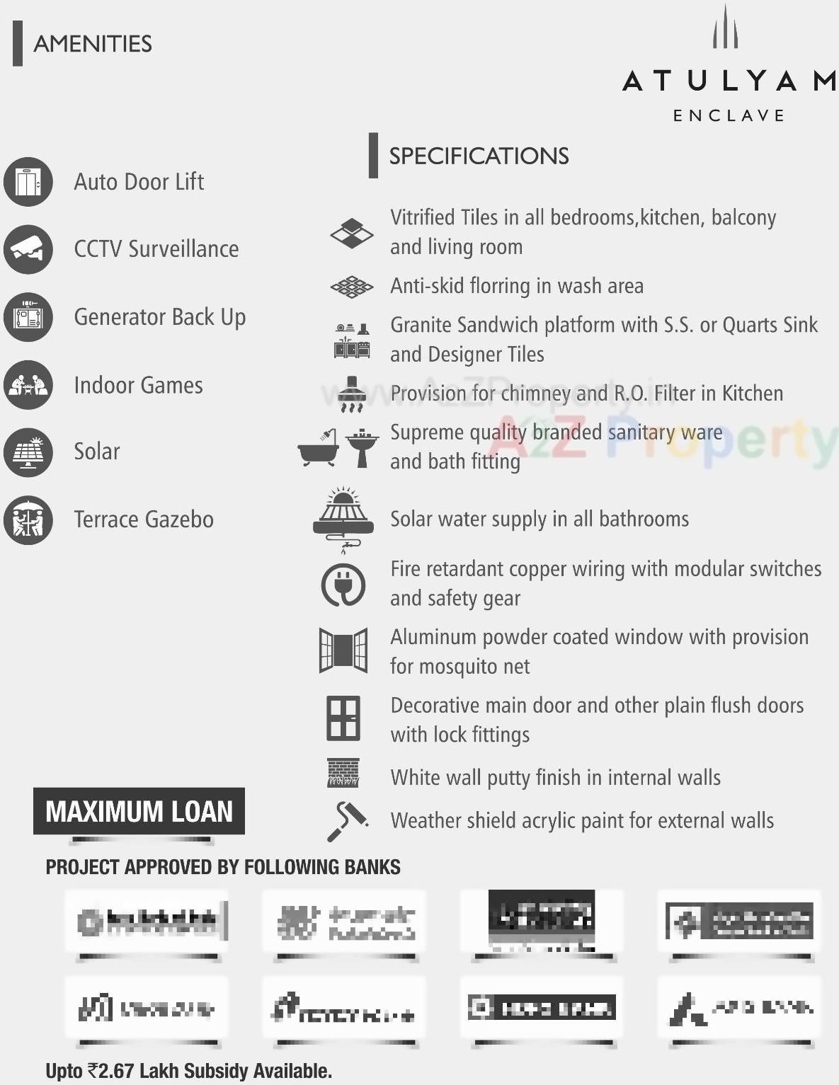  of real estate project Atulyam Enclave located at Raiya, Rajkot, Gujarat