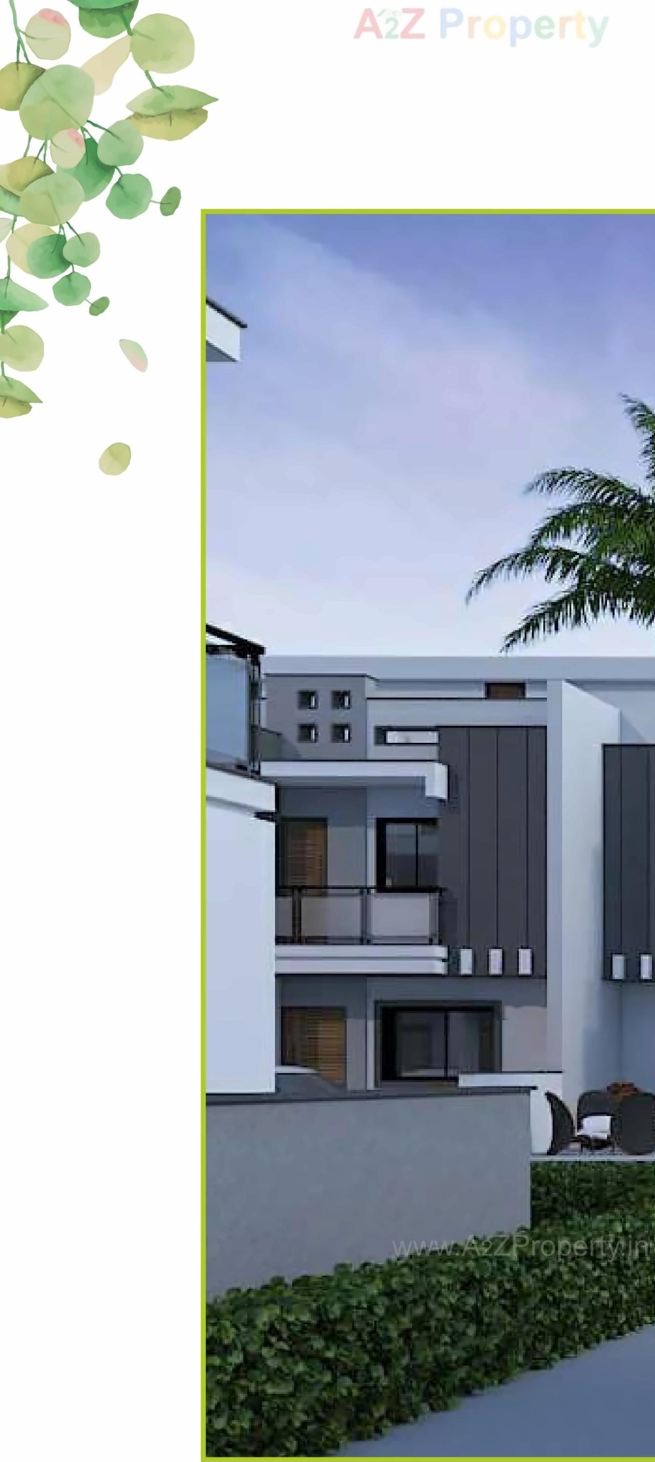 3D Elevation of real estate project Atulyam Greens located at Rajkot, Rajkot, Gujarat