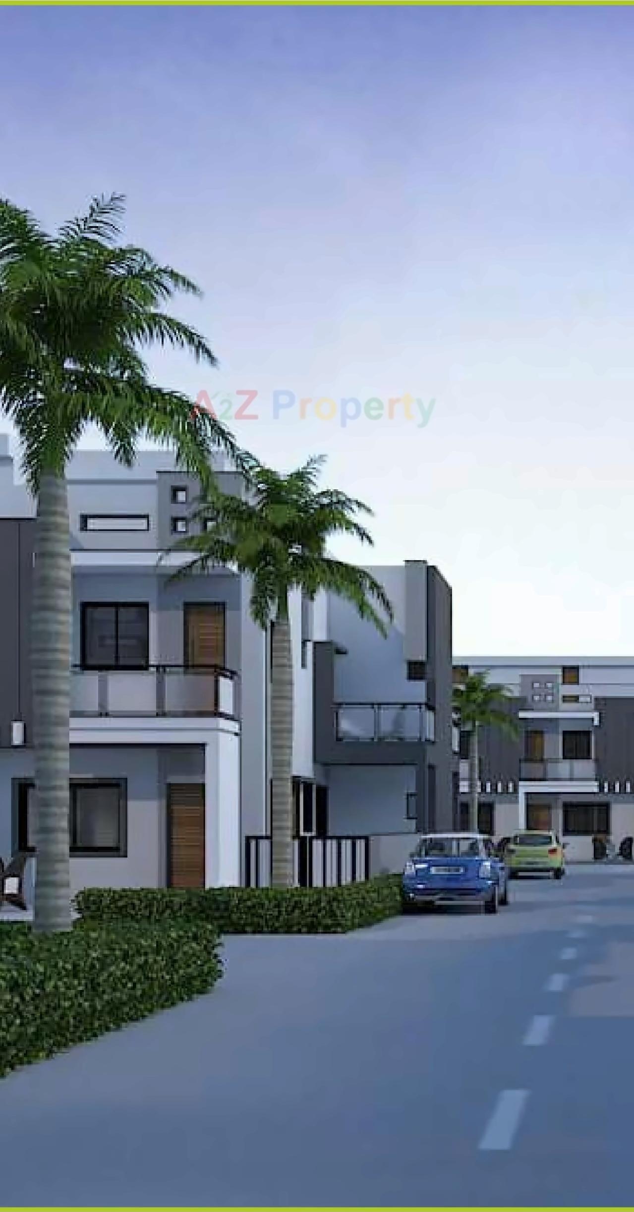 3D Elevation of real estate project Atulyam Greens located at Rajkot, Rajkot, Gujarat