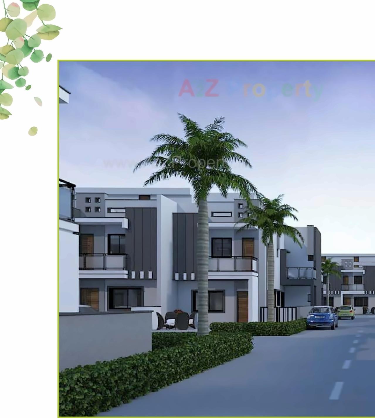 3D Elevation of real estate project Atulyam Greens located at Rajkot, Rajkot, Gujarat