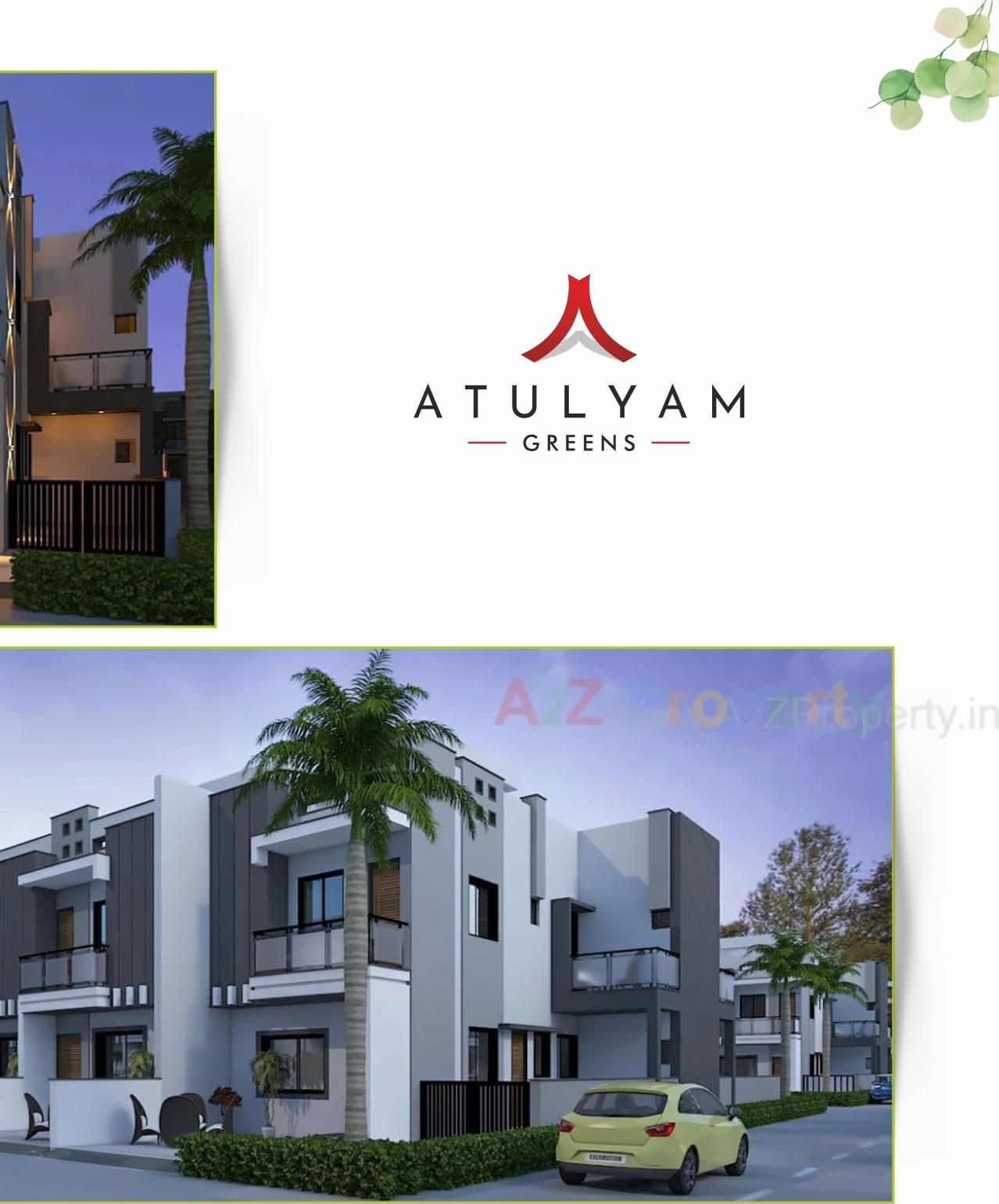 3D Elevation of real estate project Atulyam Greens located at Rajkot, Rajkot, Gujarat