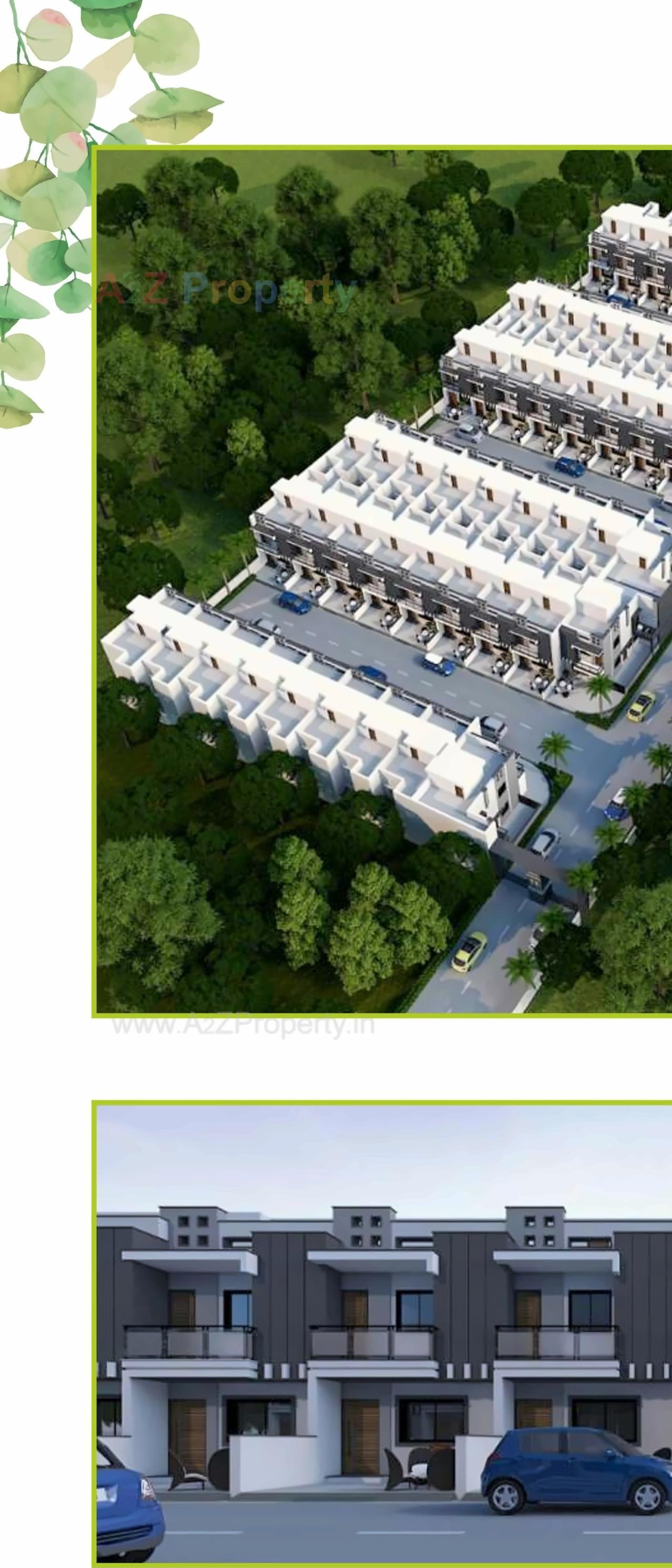 3D Elevation of real estate project Atulyam Greens located at Rajkot, Rajkot, Gujarat