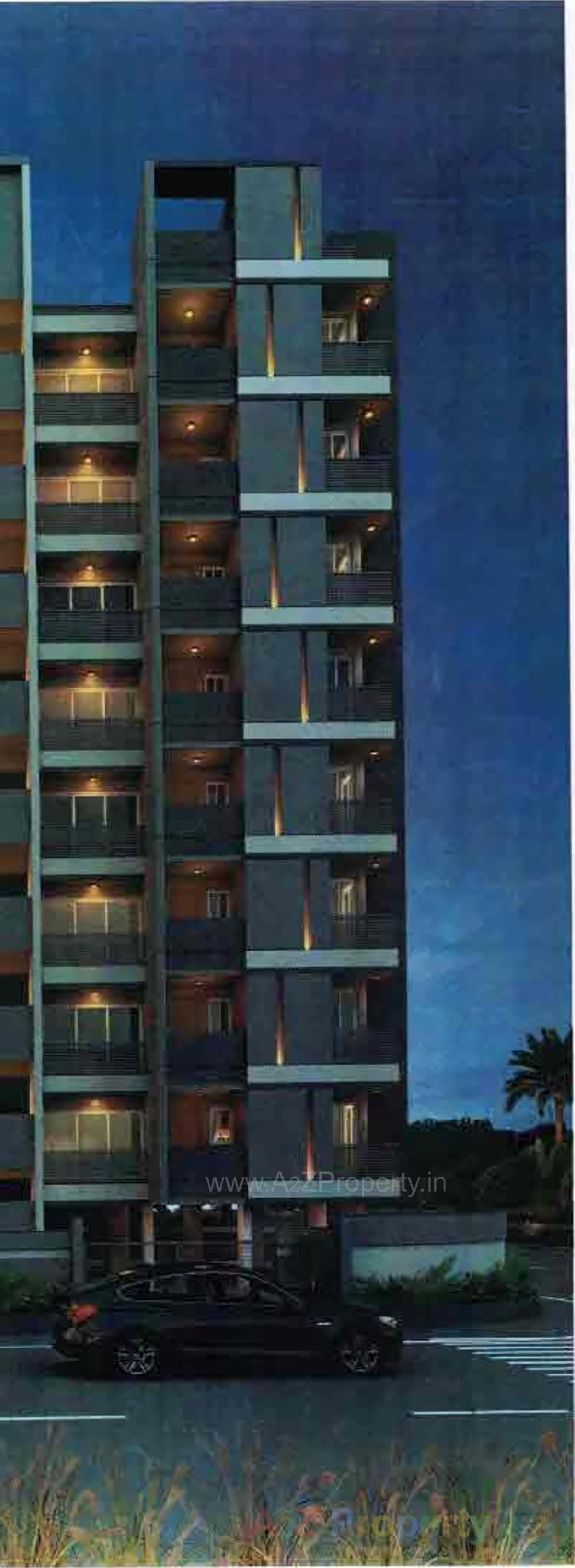 3D Elevation of real estate project Atulyam Horizon located at Raiya, Rajkot, Gujarat