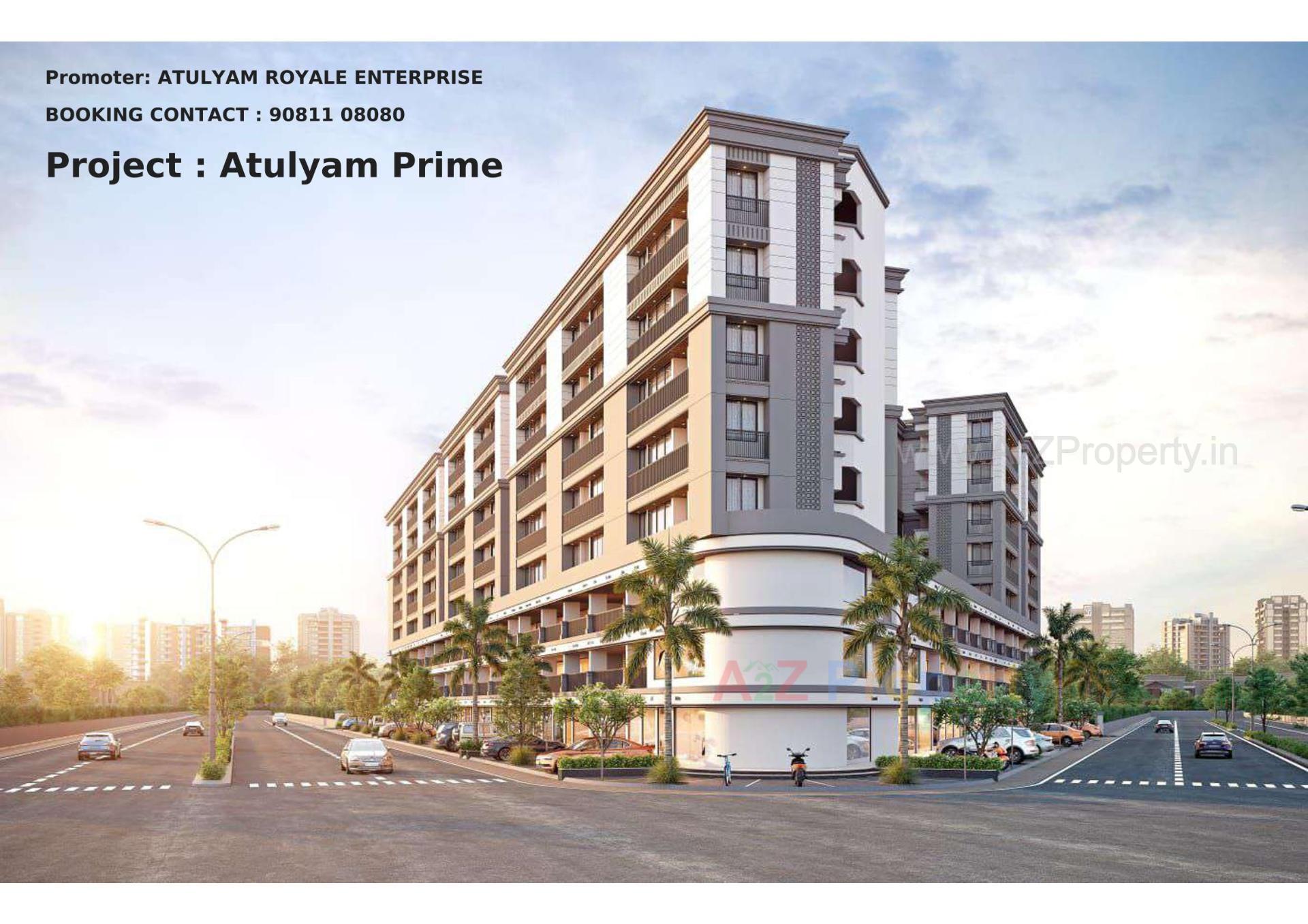 3D Elevation of real estate project Atulyam Prime located at Rajkot, Rajkot, Gujarat