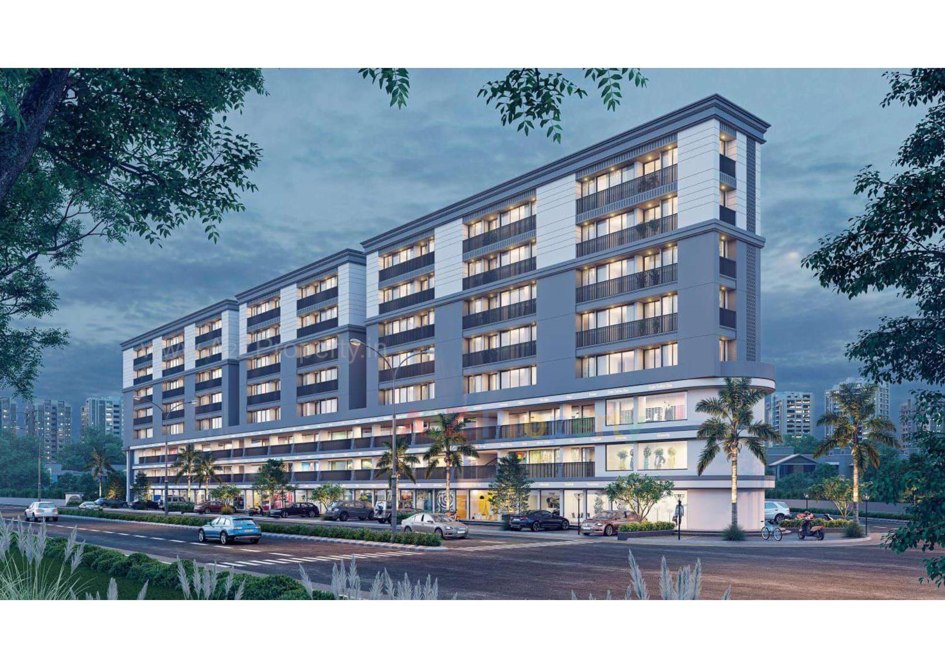 3D Elevation of real estate project Atulyam Prime located at Rajkot, Rajkot, Gujarat