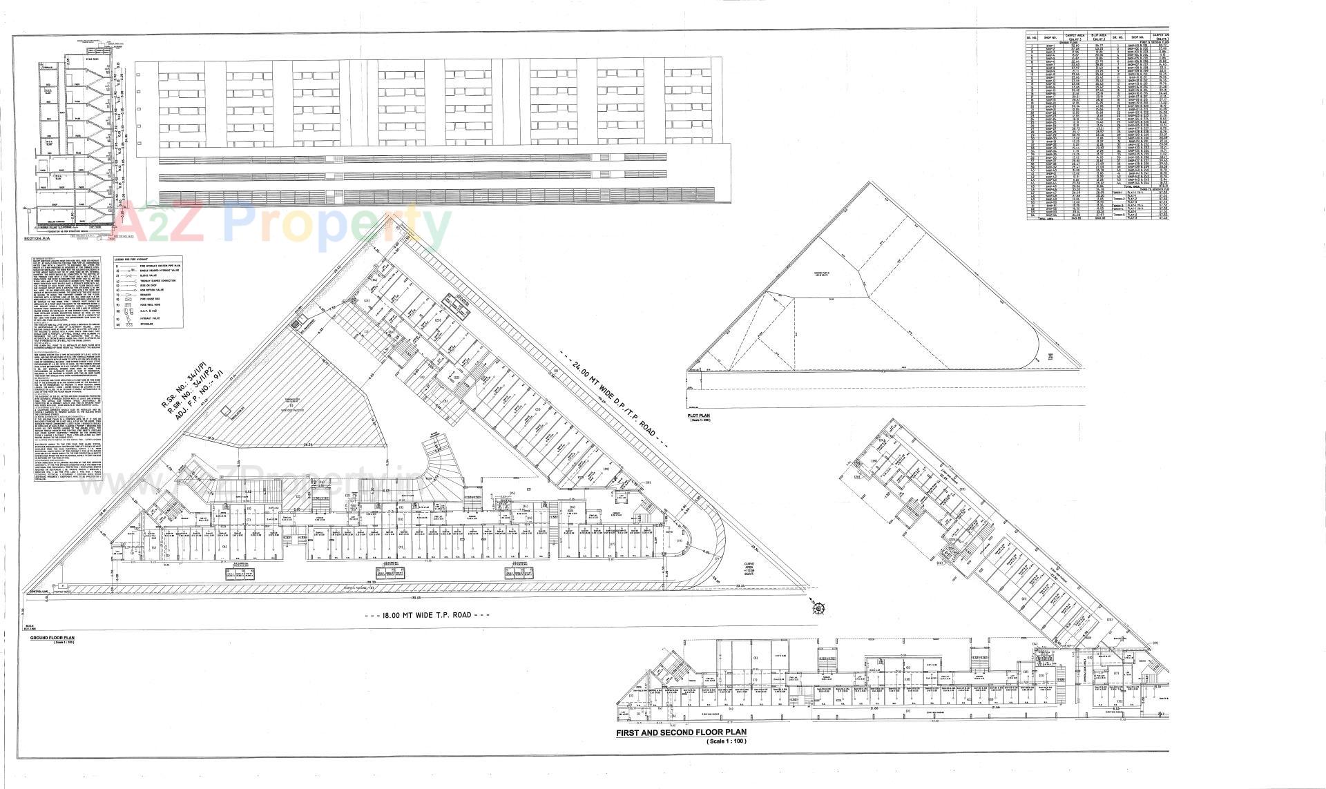 Layout of real estate project Atulyam Prime located at Rajkot, Rajkot, Gujarat