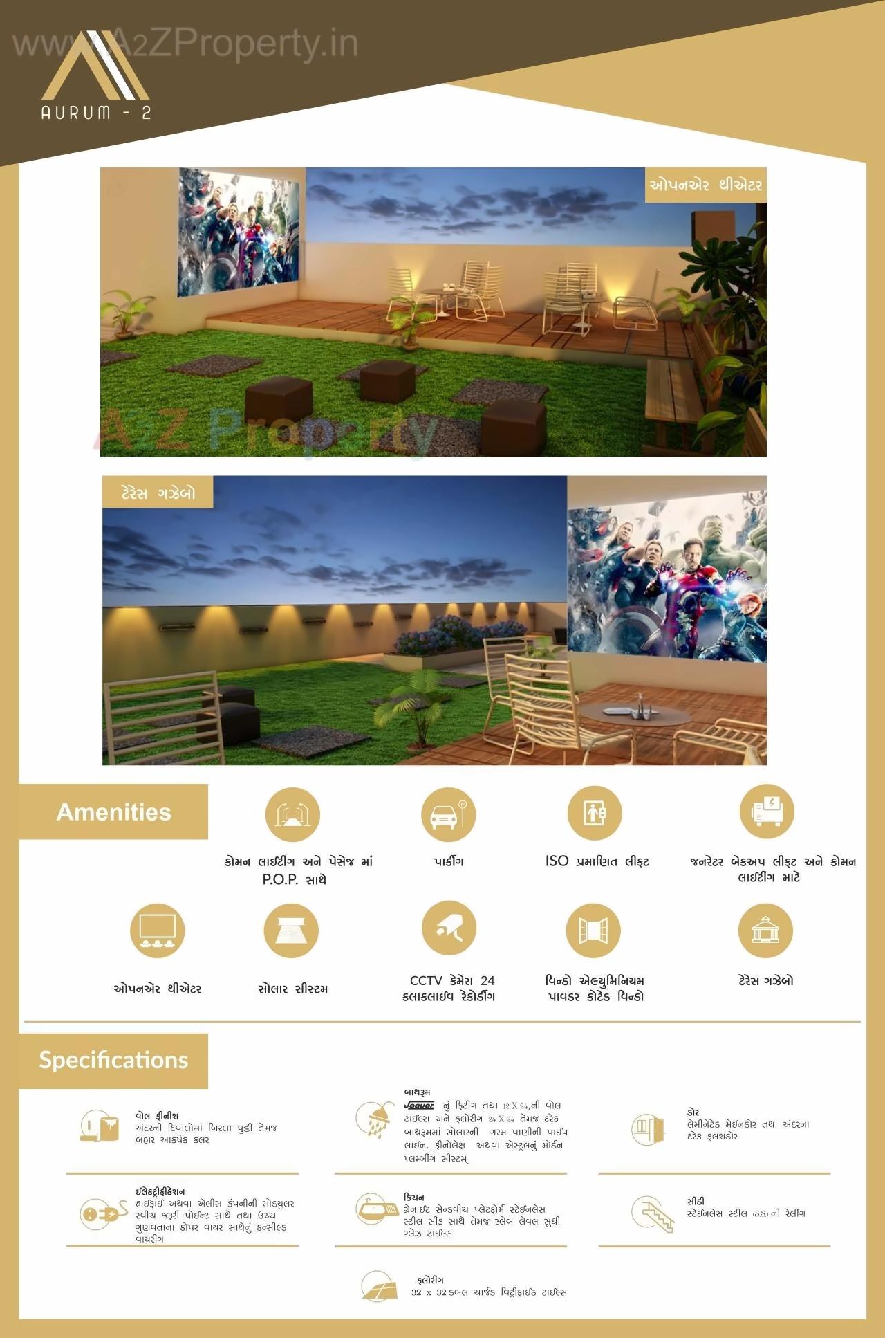  of real estate project Aurum located at Munjka, Rajkot, Gujarat