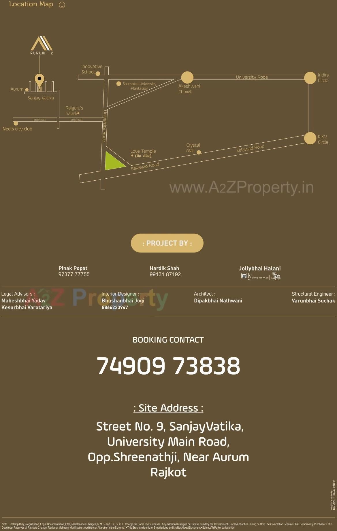  of real estate project Aurum located at Munjka, Rajkot, Gujarat